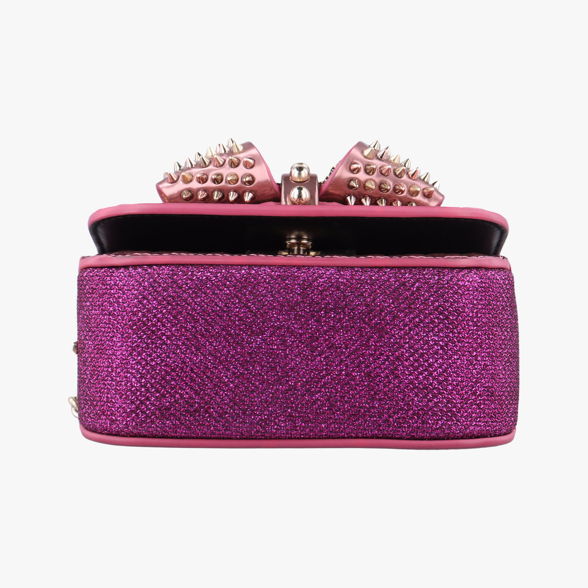 Vintage Christian Louboutin Sweet Charity Scarabe Spike Pink Patent  shoulderbag | stylenewstar