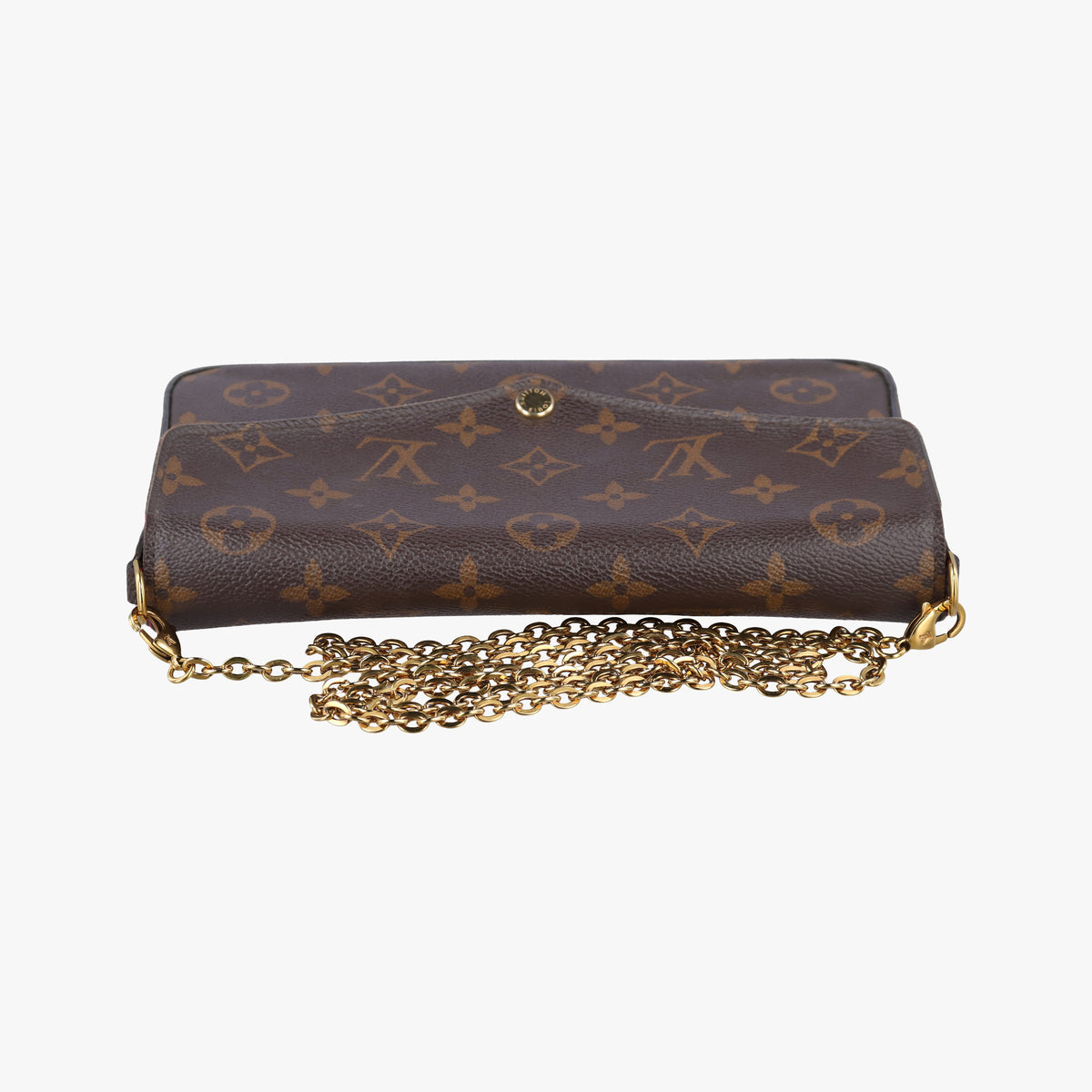Pre-owned Louis Vuitton Pochette Felicie Brown Monogram Canvas M61276 shoulderbag | stylenewstar