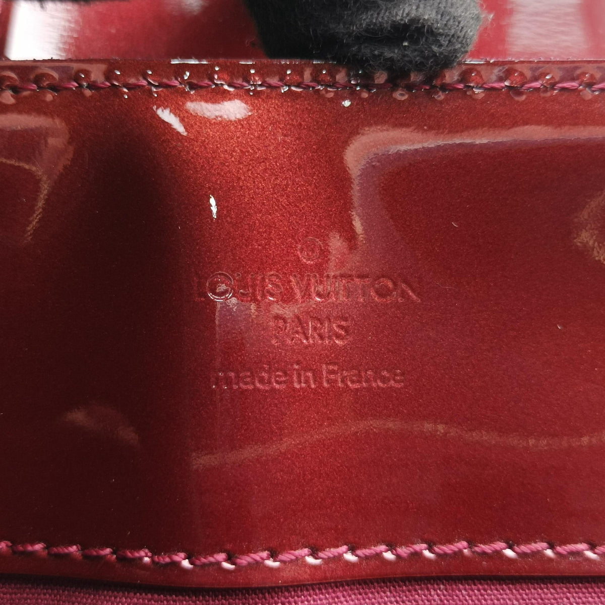 Pre-owned Louis Vuitton MELROSE AVENUE AMARANTE Vernis M93757 handbag | stylenewstar