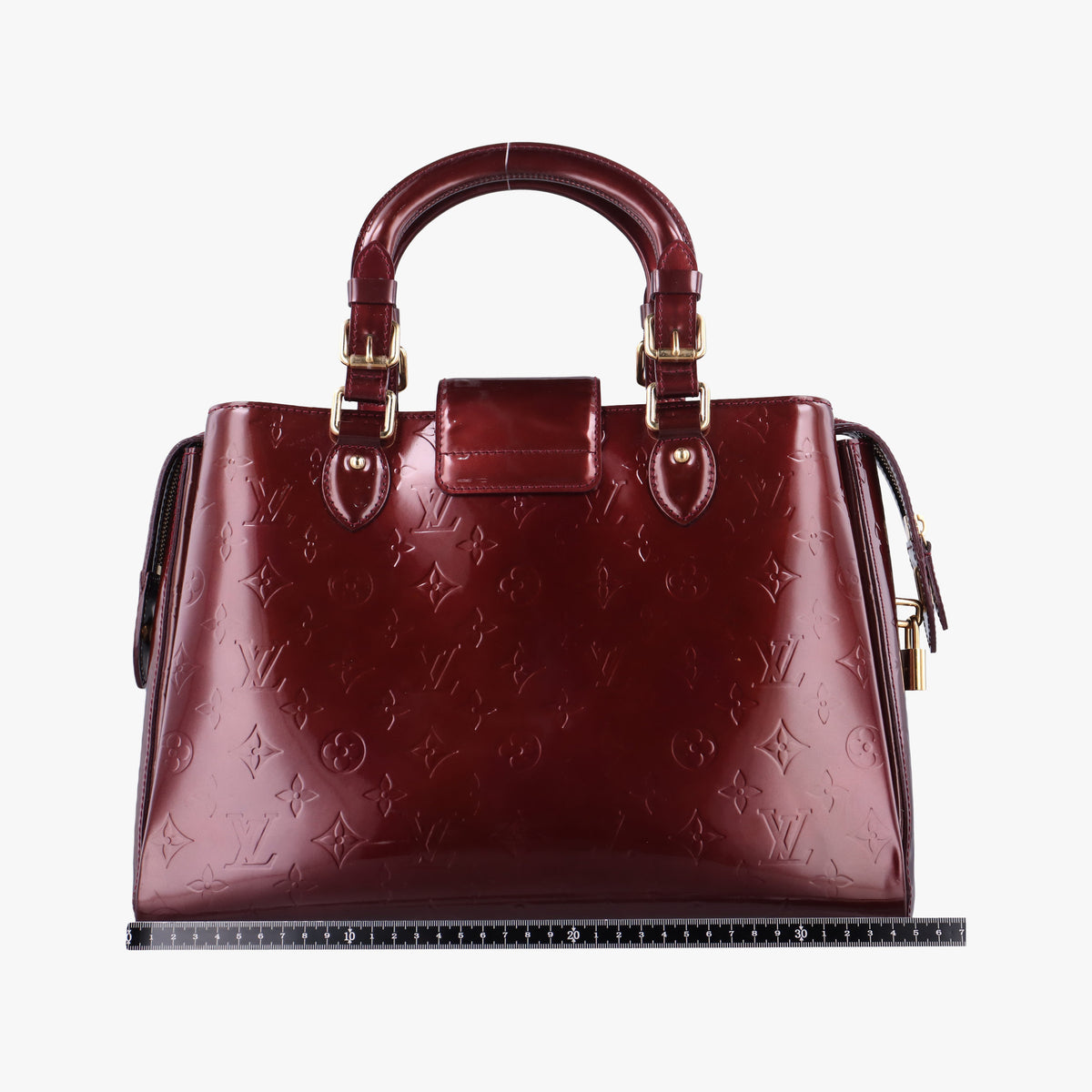 Pre-owned Louis Vuitton MELROSE AVENUE AMARANTE Vernis M93757 handbag | stylenewstar