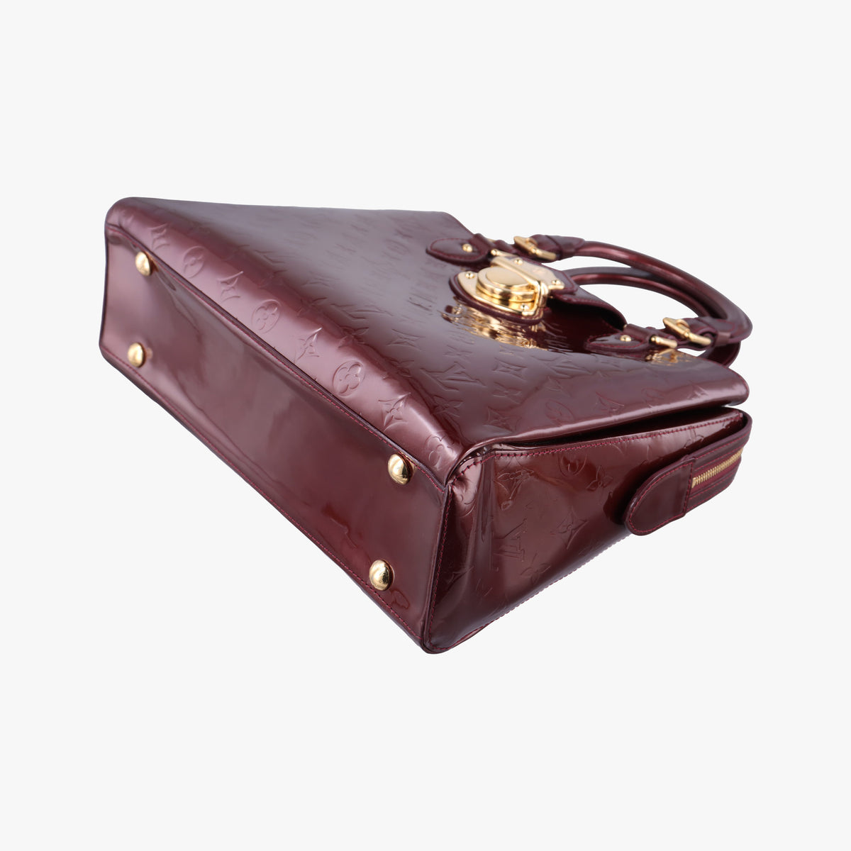 Pre-owned Louis Vuitton MELROSE AVENUE AMARANTE Vernis M93757 handbag | stylenewstar