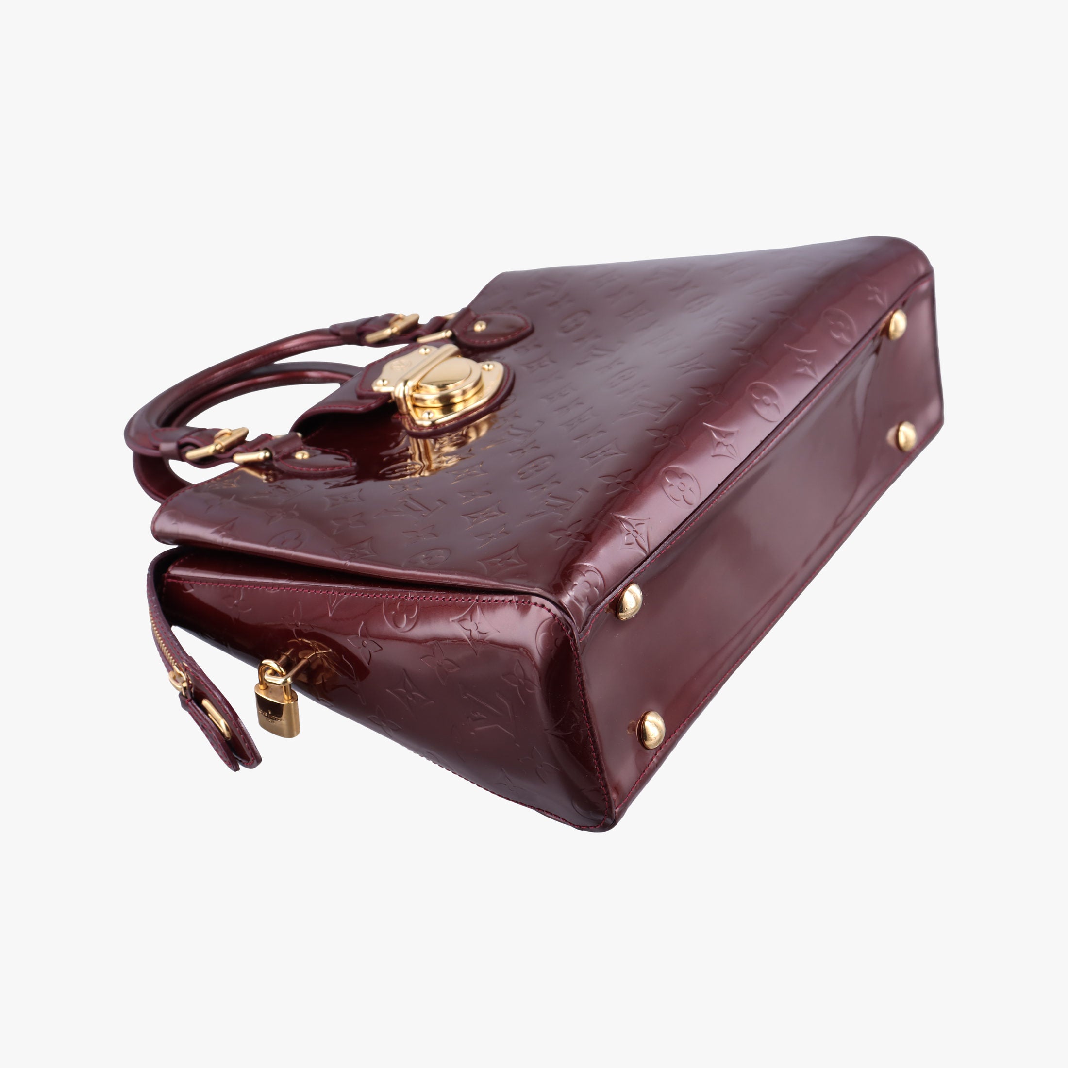 Pre-owned Louis Vuitton MELROSE AVENUE AMARANTE Vernis M93757 handbag | stylenewstar