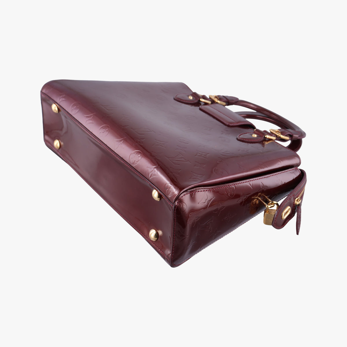 Pre-owned Louis Vuitton MELROSE AVENUE AMARANTE Vernis M93757 handbag | stylenewstar