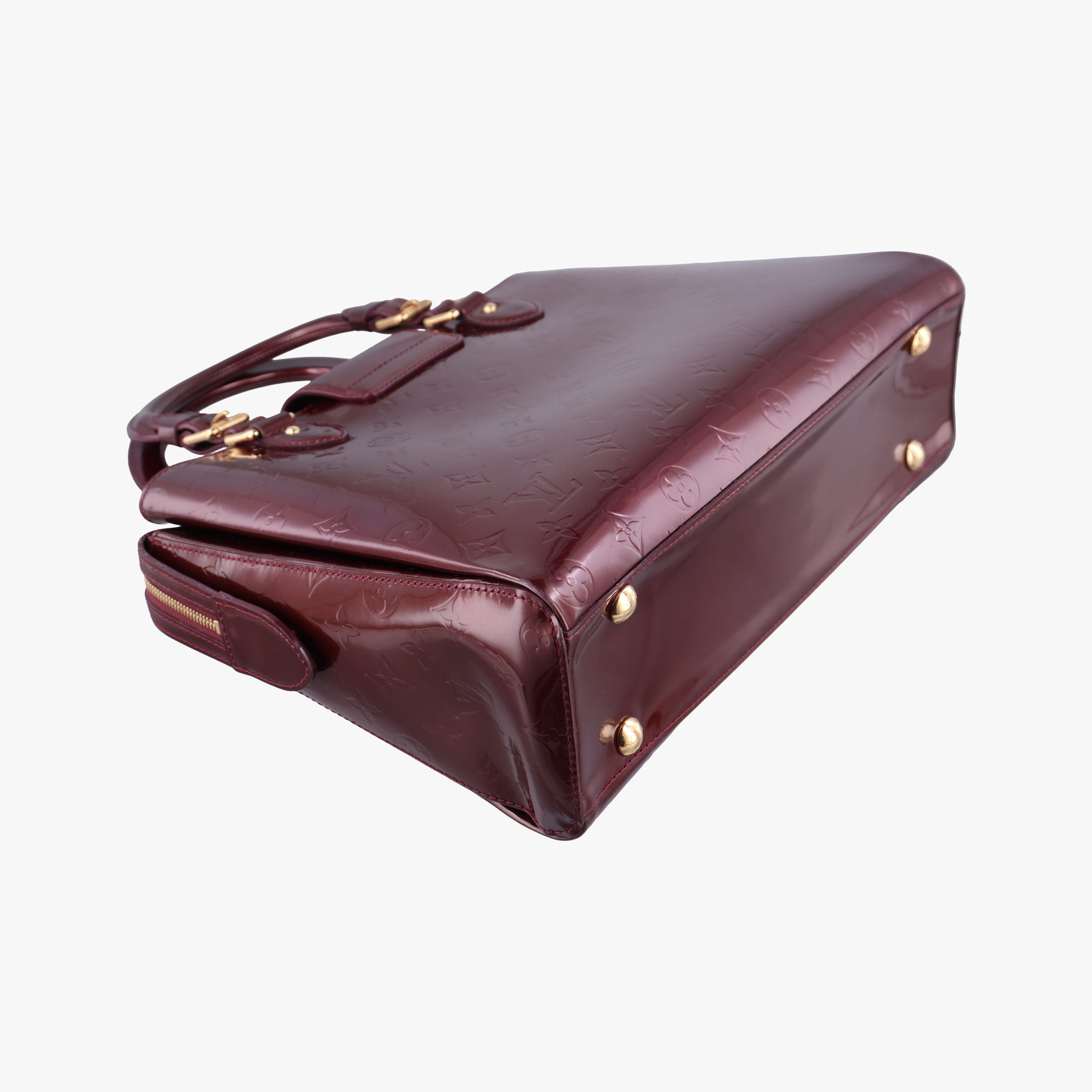 Pre-owned Louis Vuitton MELROSE AVENUE AMARANTE Vernis M93757 handbag | stylenewstar