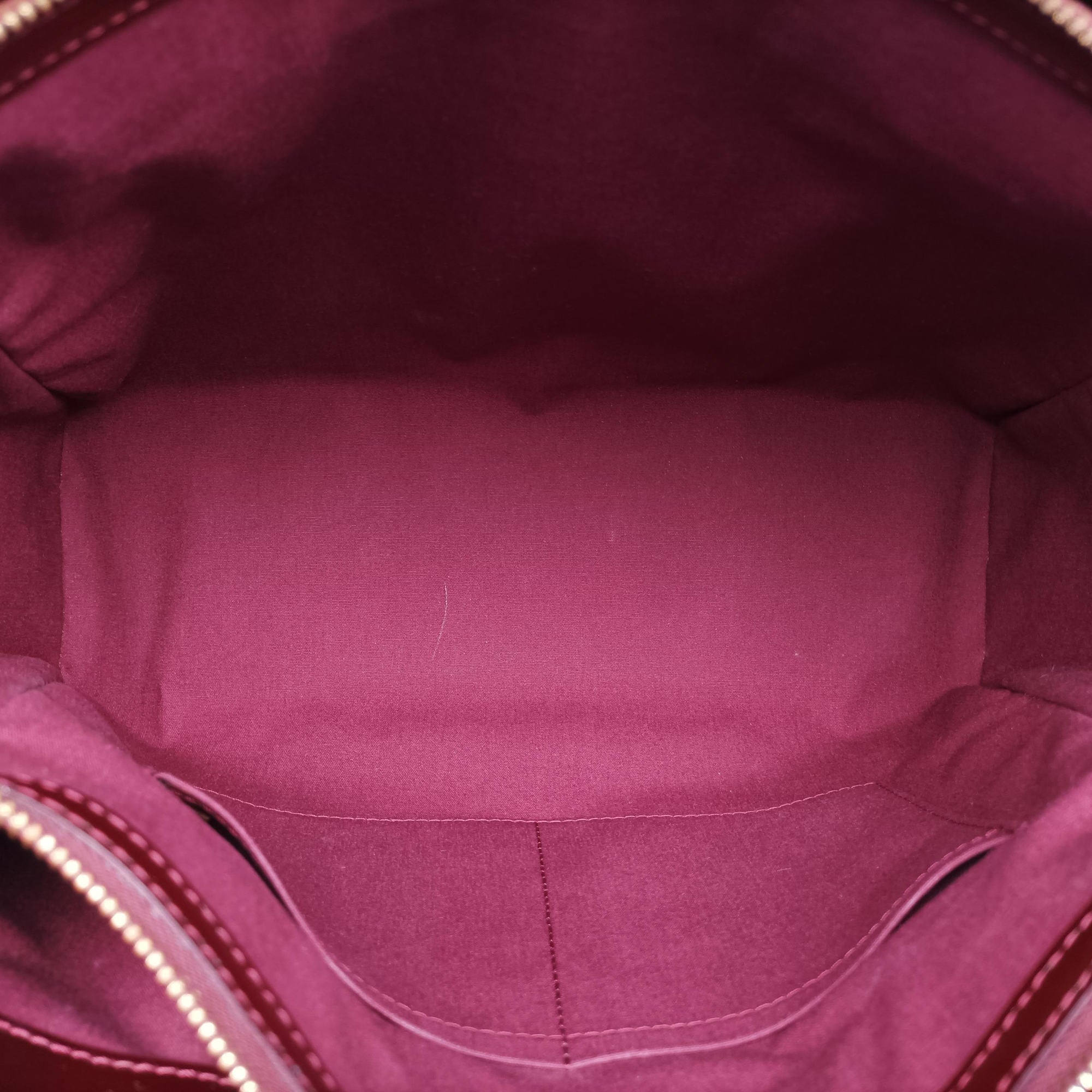 Pre-owned Louis Vuitton MELROSE AVENUE AMARANTE Vernis M93757 handbag | stylenewstar