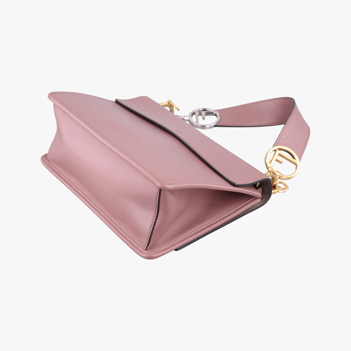 Secondhand Fendi Kan I F Pink Leather 8BT284 shoulderbag | stylenewstar