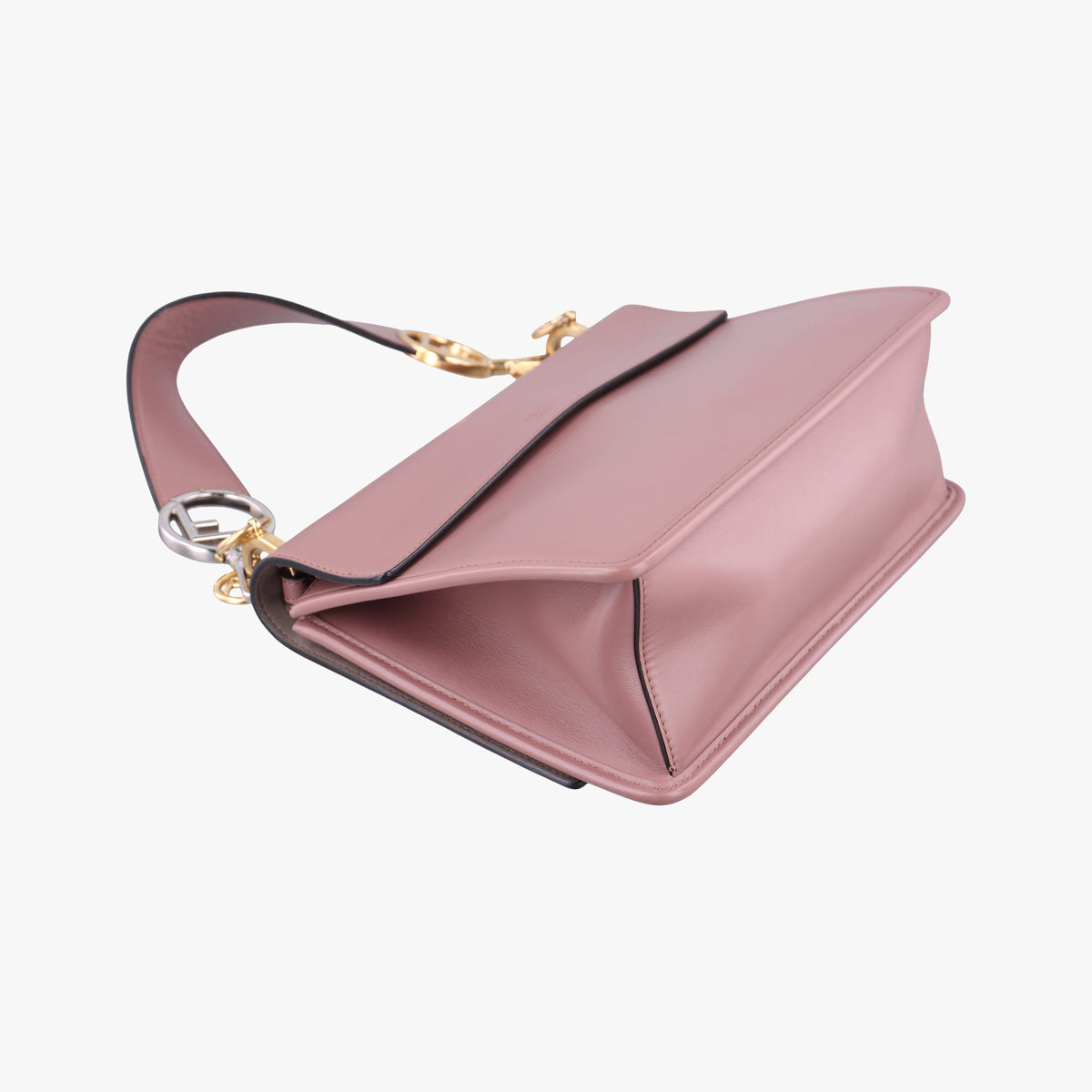 Secondhand Fendi Kan I F Pink Leather 8BT284 shoulderbag | stylenewstar