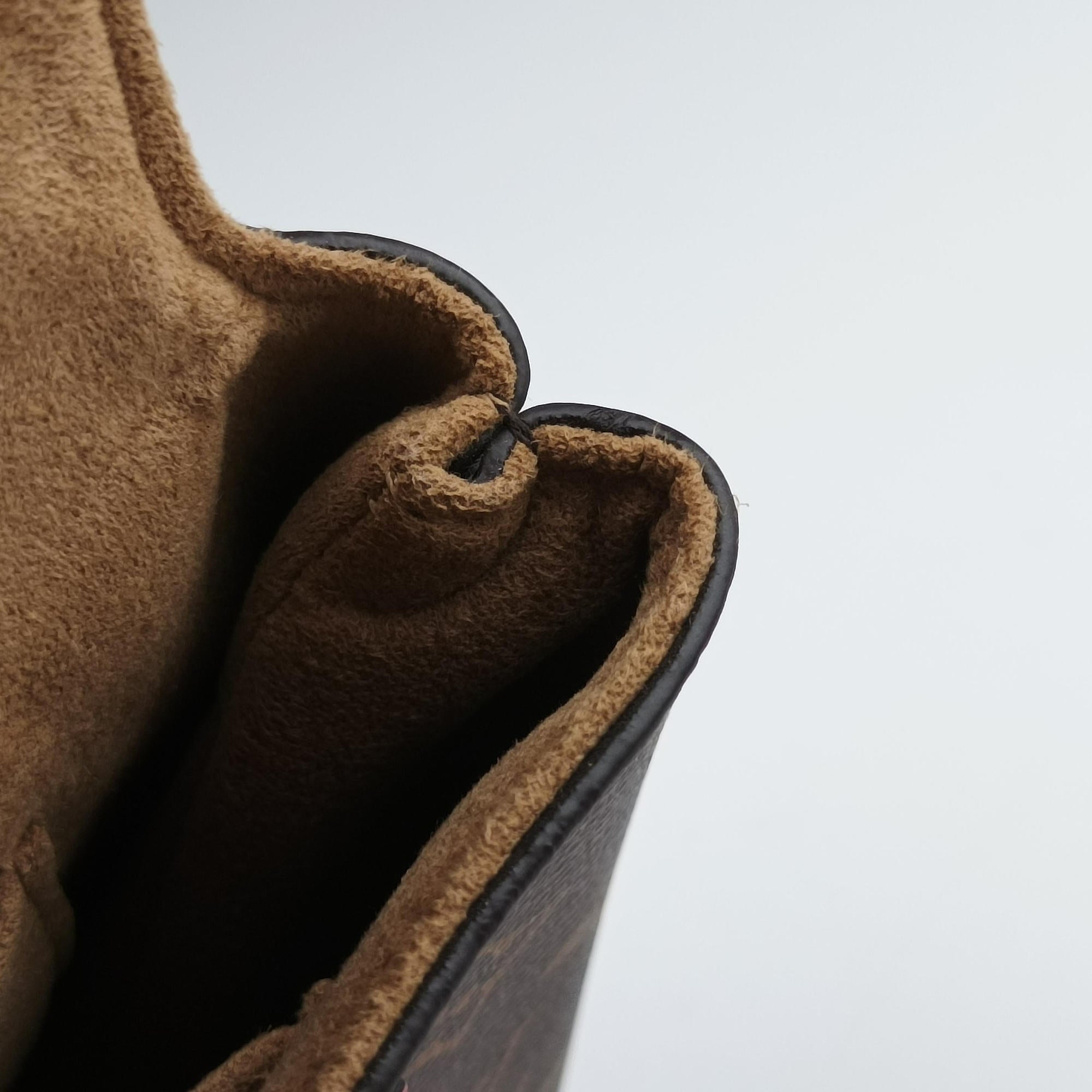 Secondhand Louis Vuitton MARIGNAN Brown × Coquelicot Monogram Canvas×calf leather M44286 shoulderbag | stylenewstar