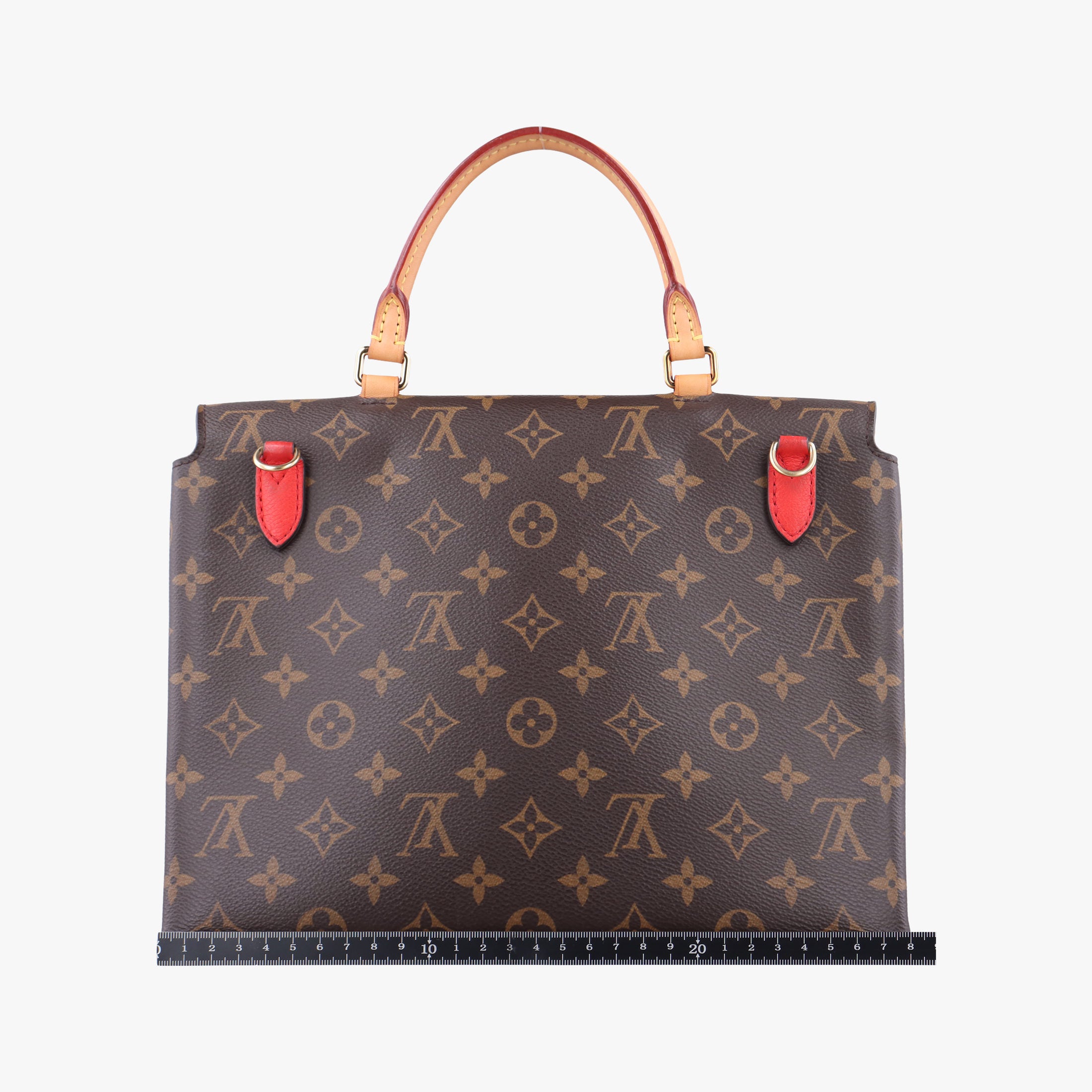 Secondhand Louis Vuitton MARIGNAN Brown × Coquelicot Monogram Canvas×calf leather M44286 shoulderbag | stylenewstar