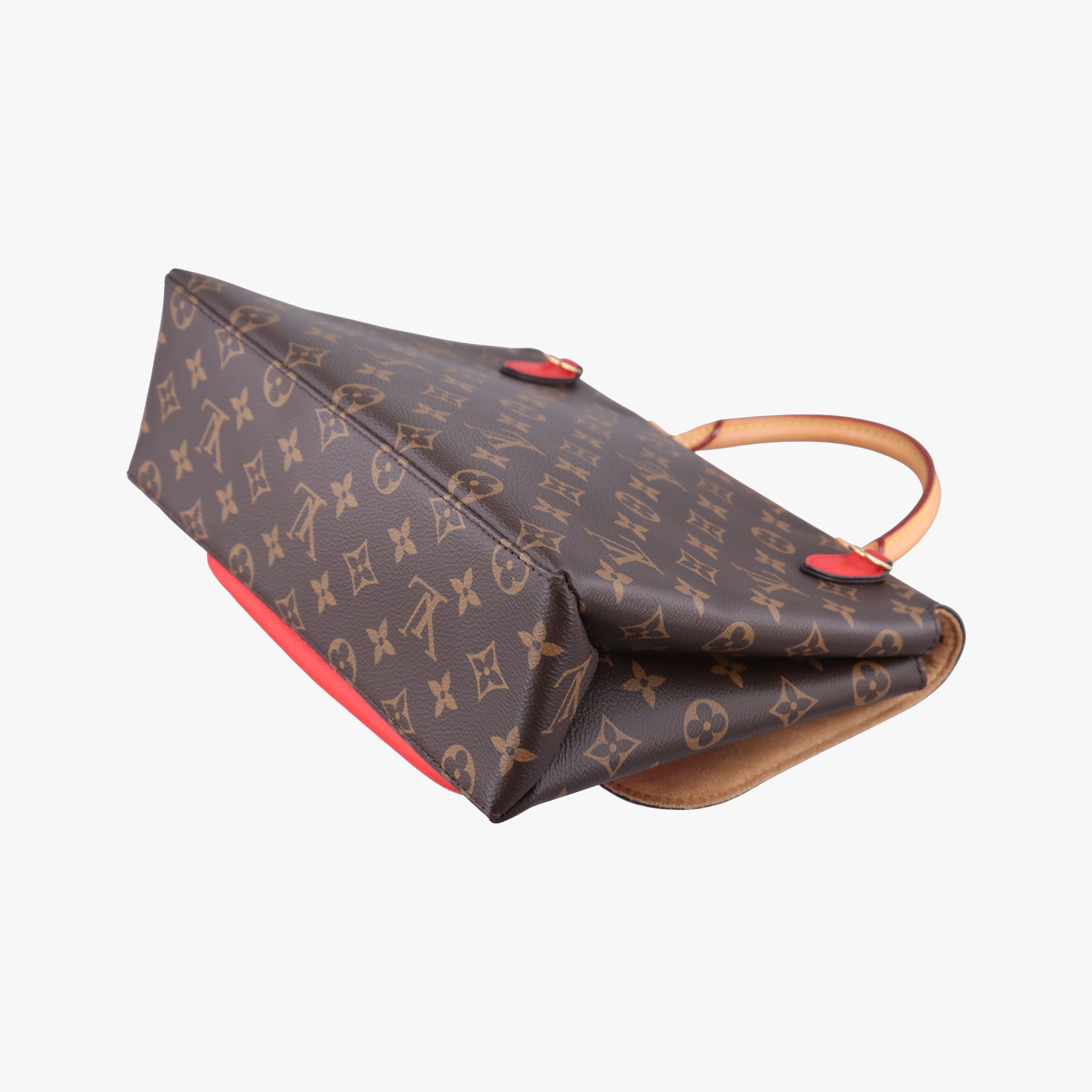 Secondhand Louis Vuitton MARIGNAN Brown × Coquelicot Monogram Canvas×calf leather M44286 shoulderbag | stylenewstar