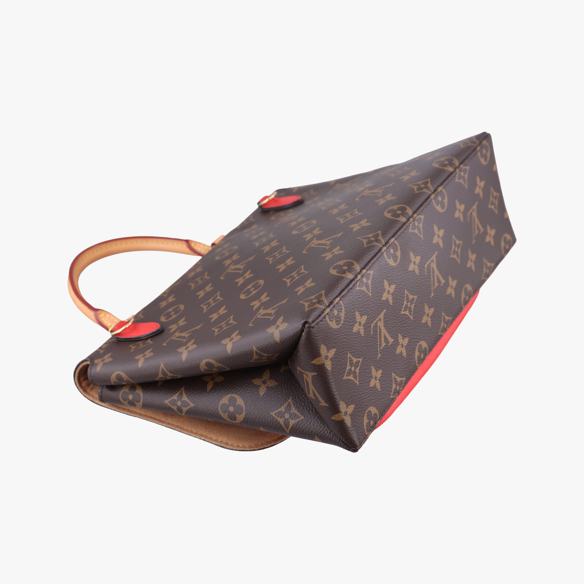 Secondhand Louis Vuitton MARIGNAN Brown × Coquelicot Monogram Canvas×calf leather M44286 shoulderbag | stylenewstar