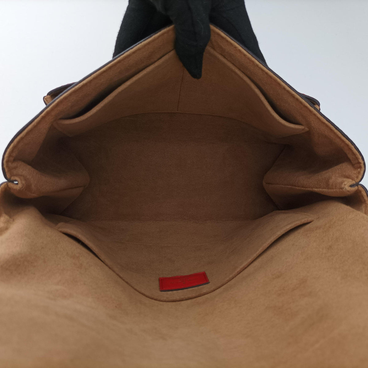 Secondhand Louis Vuitton MARIGNAN Brown × Coquelicot Monogram Canvas×calf leather M44286 shoulderbag | stylenewstar