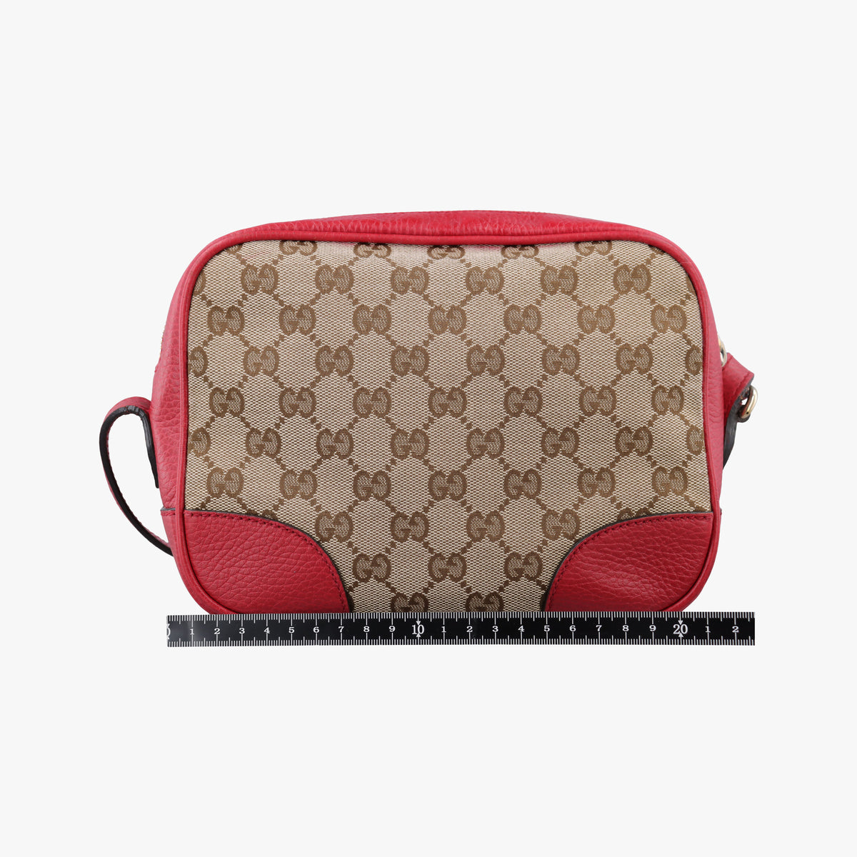 Vintage Gucci Bree Microguccissima Beige x red Canvas×Leather 449413 shoulderbag | stylenewstar