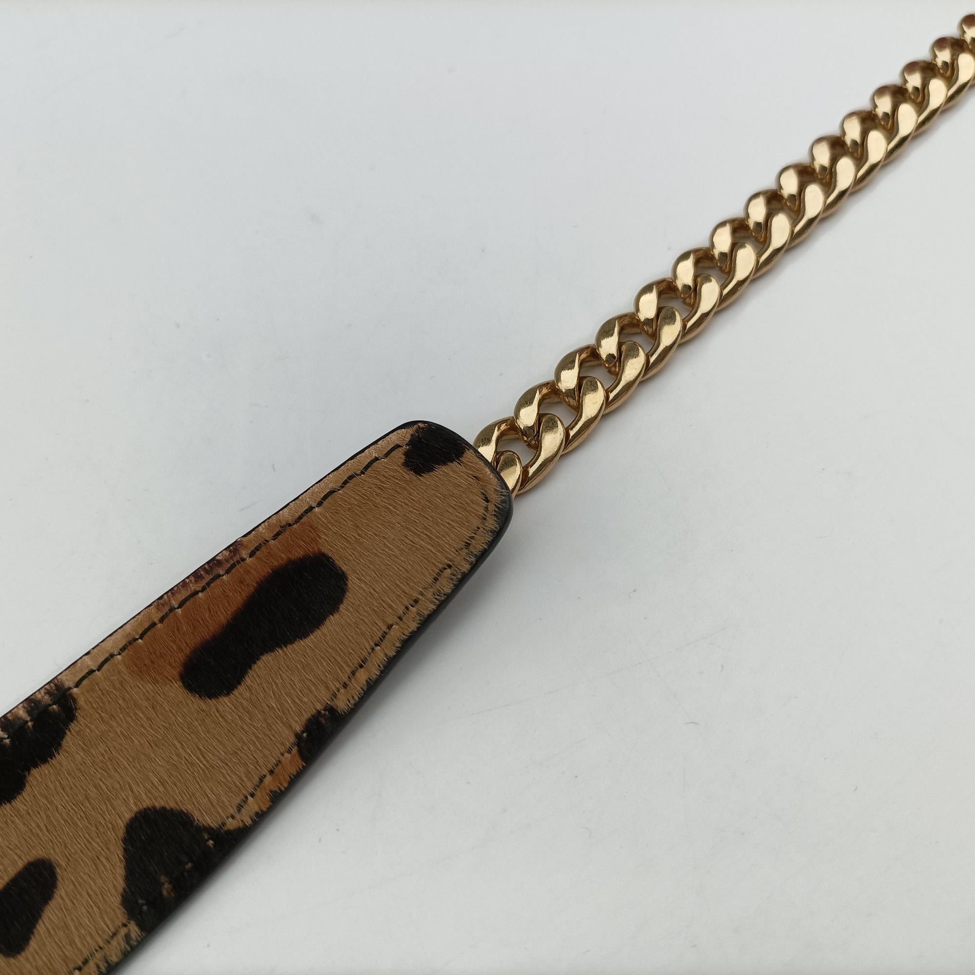 Pre-owned Miu Miu Leopard print Multicolour ponyhair×leather  shoulderbag | stylenewstar