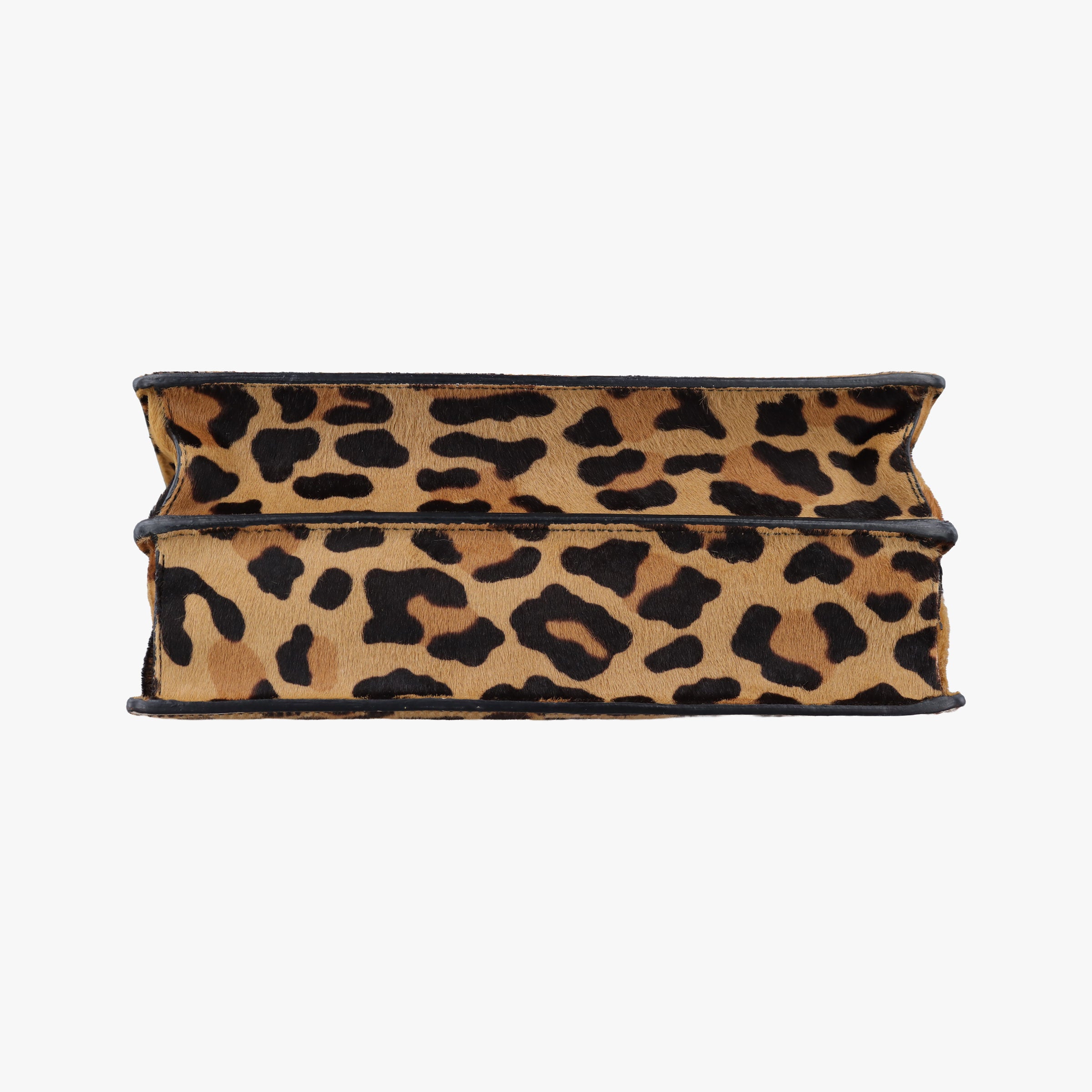 Pre-owned Miu Miu Leopard print Multicolour ponyhair×leather  shoulderbag | stylenewstar