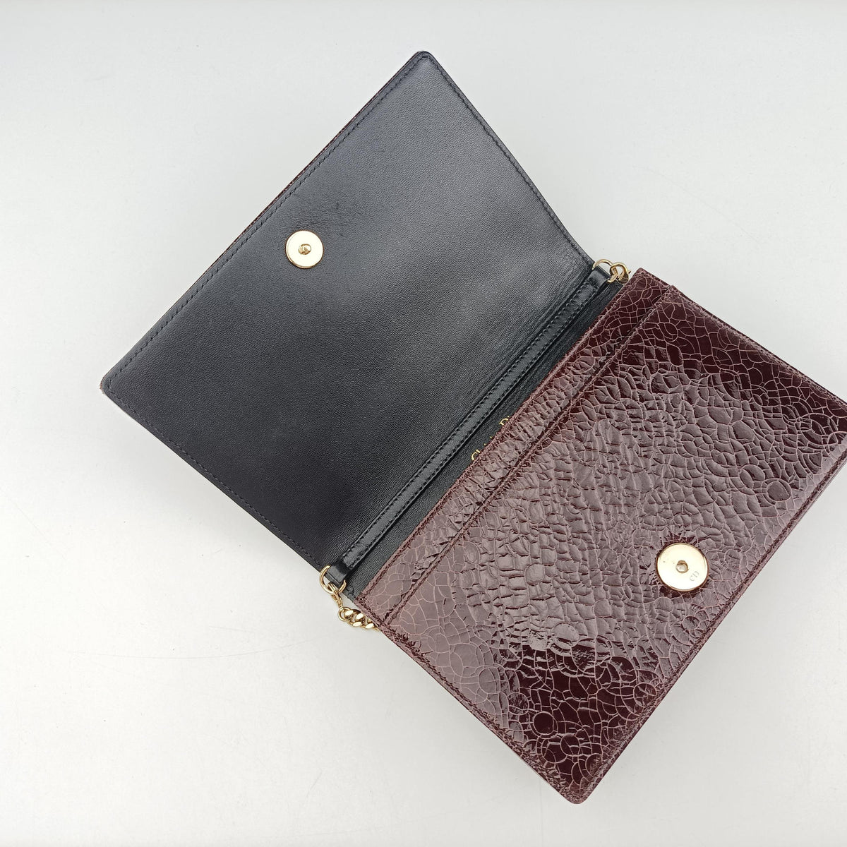 Secondhand Christian Dior Diorama Burgundy Leather  shoulderbag | stylenewstar