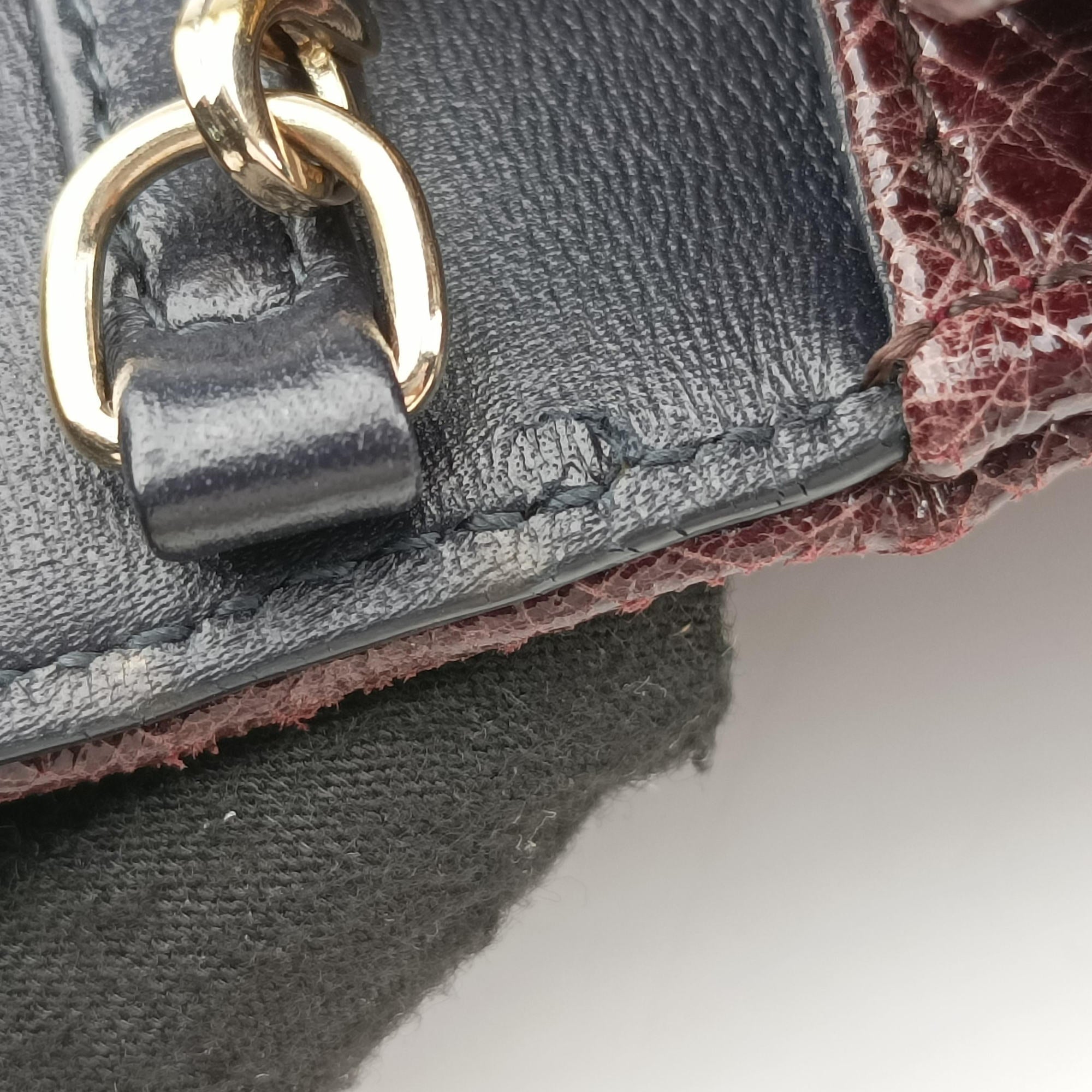 Secondhand Christian Dior Diorama Burgundy Leather  shoulderbag | stylenewstar