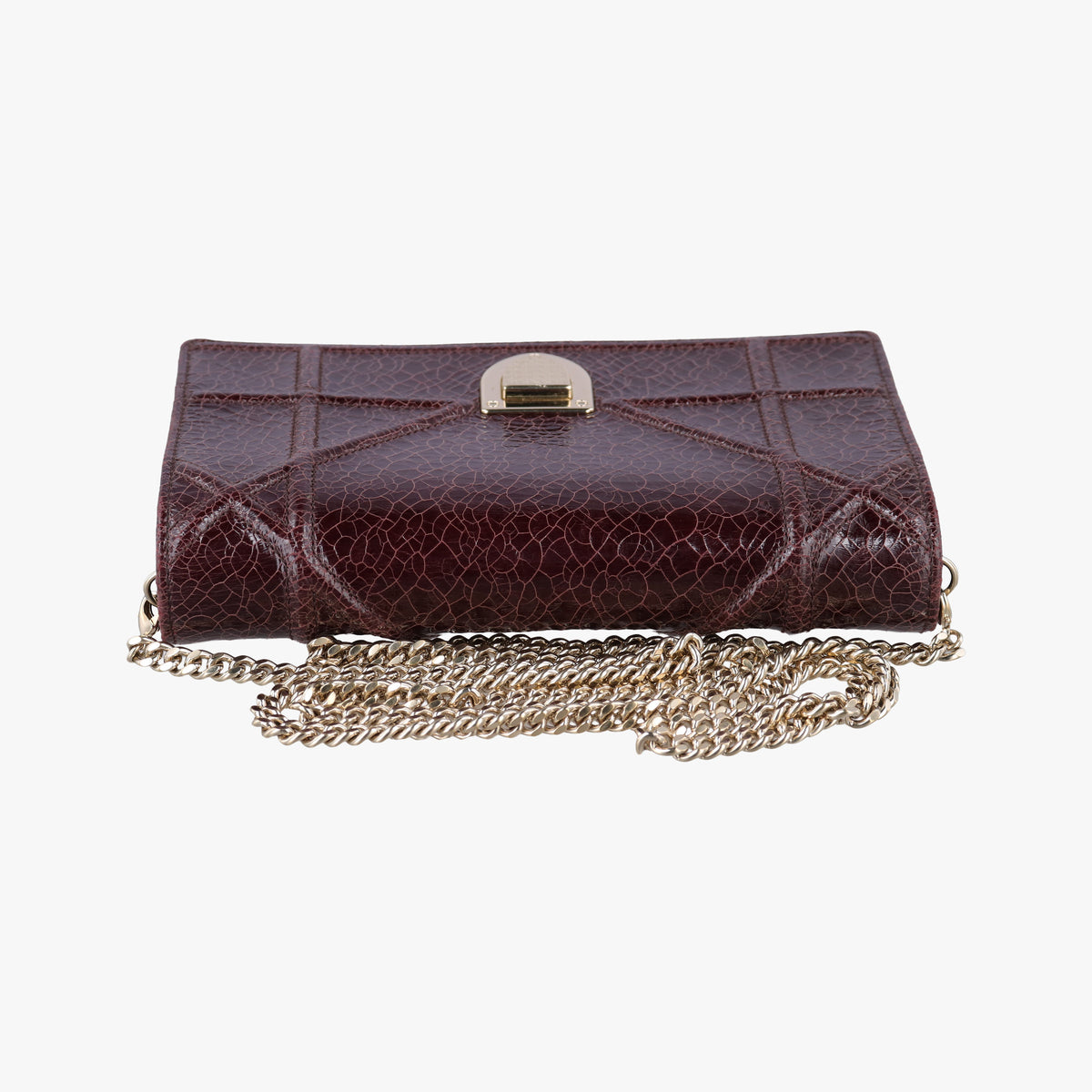 Secondhand Christian Dior Diorama Burgundy Leather  shoulderbag | stylenewstar