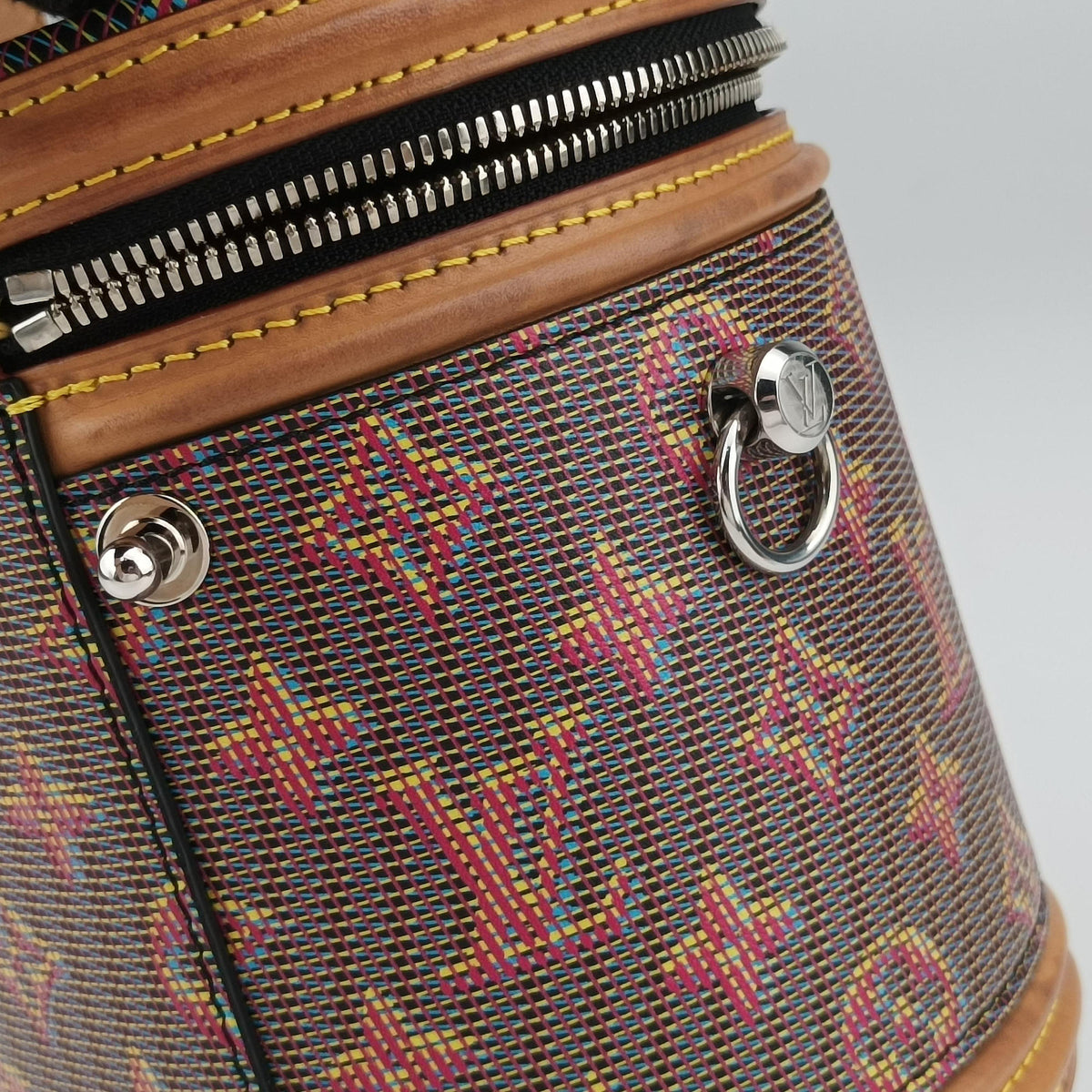 Vintage Louis Vuitton LV Pop Cannes Multicolour Monogram 3D PopCanvas × Vachetta Leather M55457 shoulderbag | stylenewstar