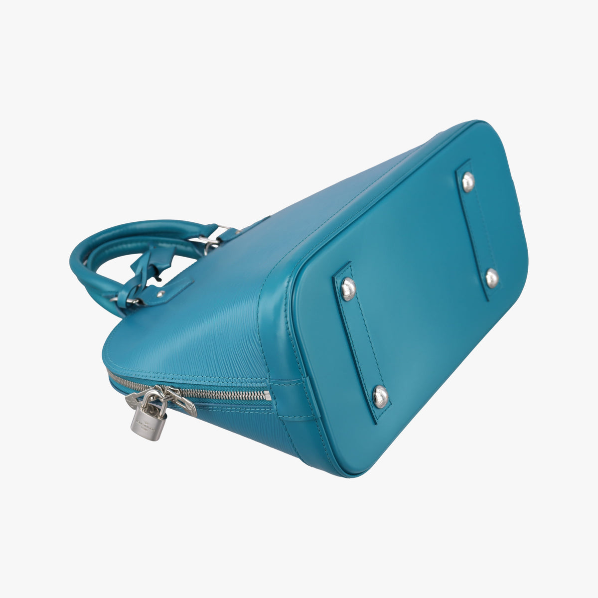 Pre-owned Louis Vuitton Alma PM CYAN Epi M40624 handbag | stylenewstar