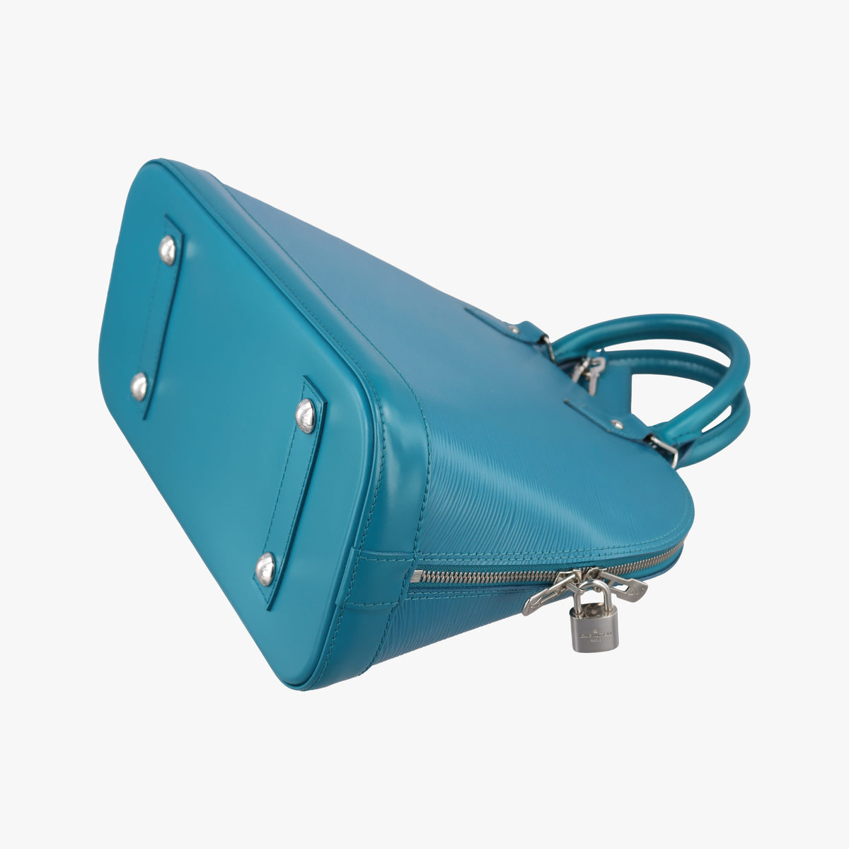 Vintage Louis Vuitton Alma PM CYAN Epi M40624 handbag | stylenewstar