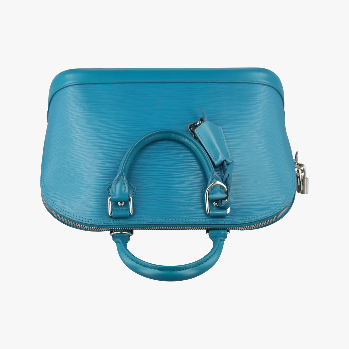 Pre-owned Louis Vuitton Alma PM CYAN Epi M40624 handbag | stylenewstar