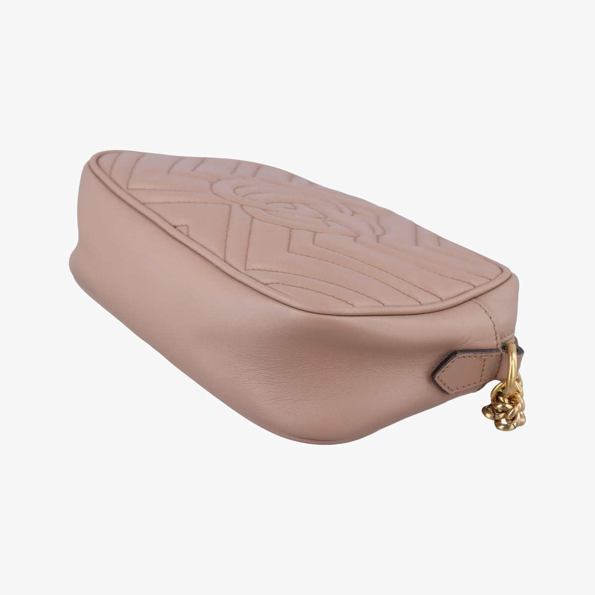 Pre-owned Gucci GG Marmont Beige Leather 447632 shoulderbag | stylenewstar