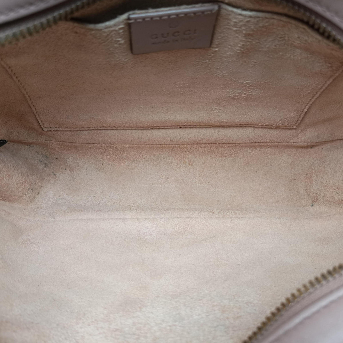 Pre-owned Gucci GG Marmont Beige Leather 447632 shoulderbag | stylenewstar