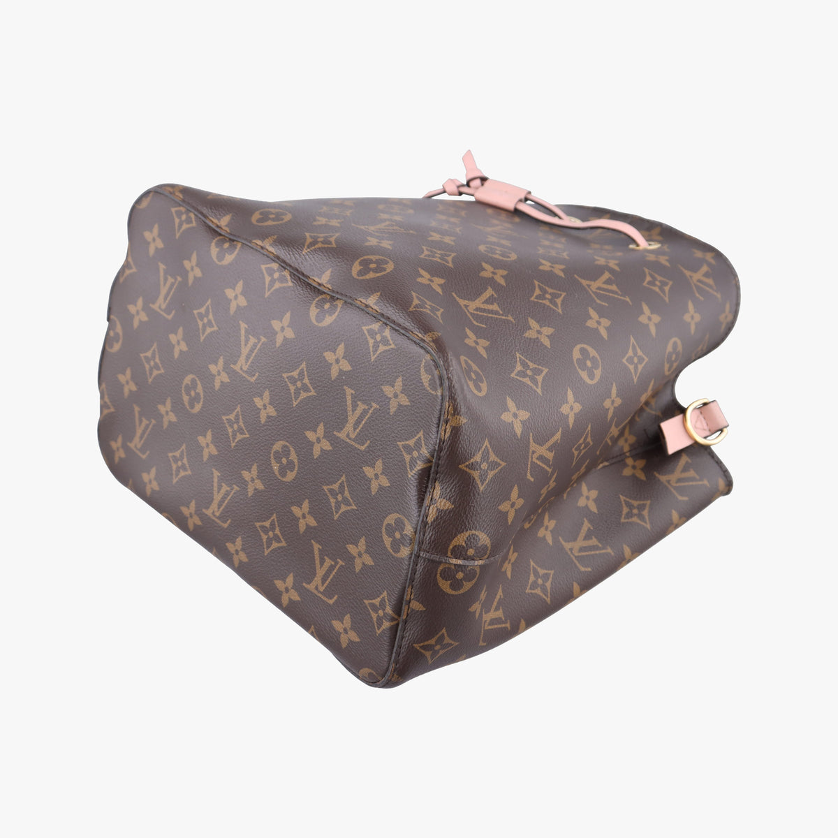 Pre-owned Louis Vuitton NeoNoe BROWN×Rose Poodle Monogram Canvas M44022 shoulderbag | stylenewstar