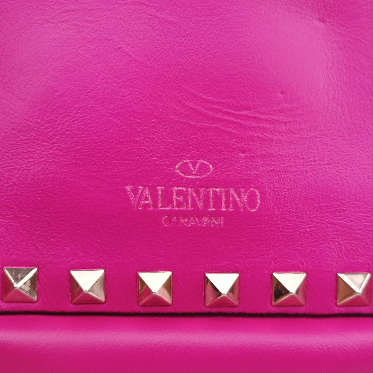 Pre-owned Valentino Rockstud purple Leather  shoulderbag | stylenewstar