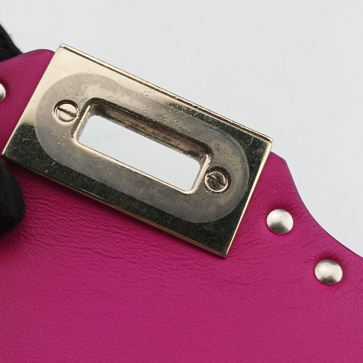 Pre-owned Valentino Rockstud purple Leather  shoulderbag | stylenewstar