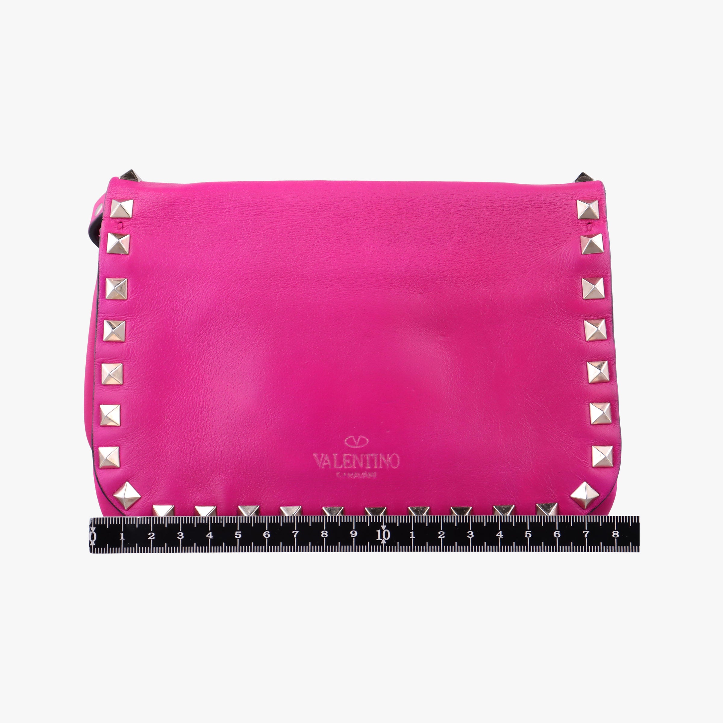 Pre-owned Valentino Rockstud purple Leather  shoulderbag | stylenewstar