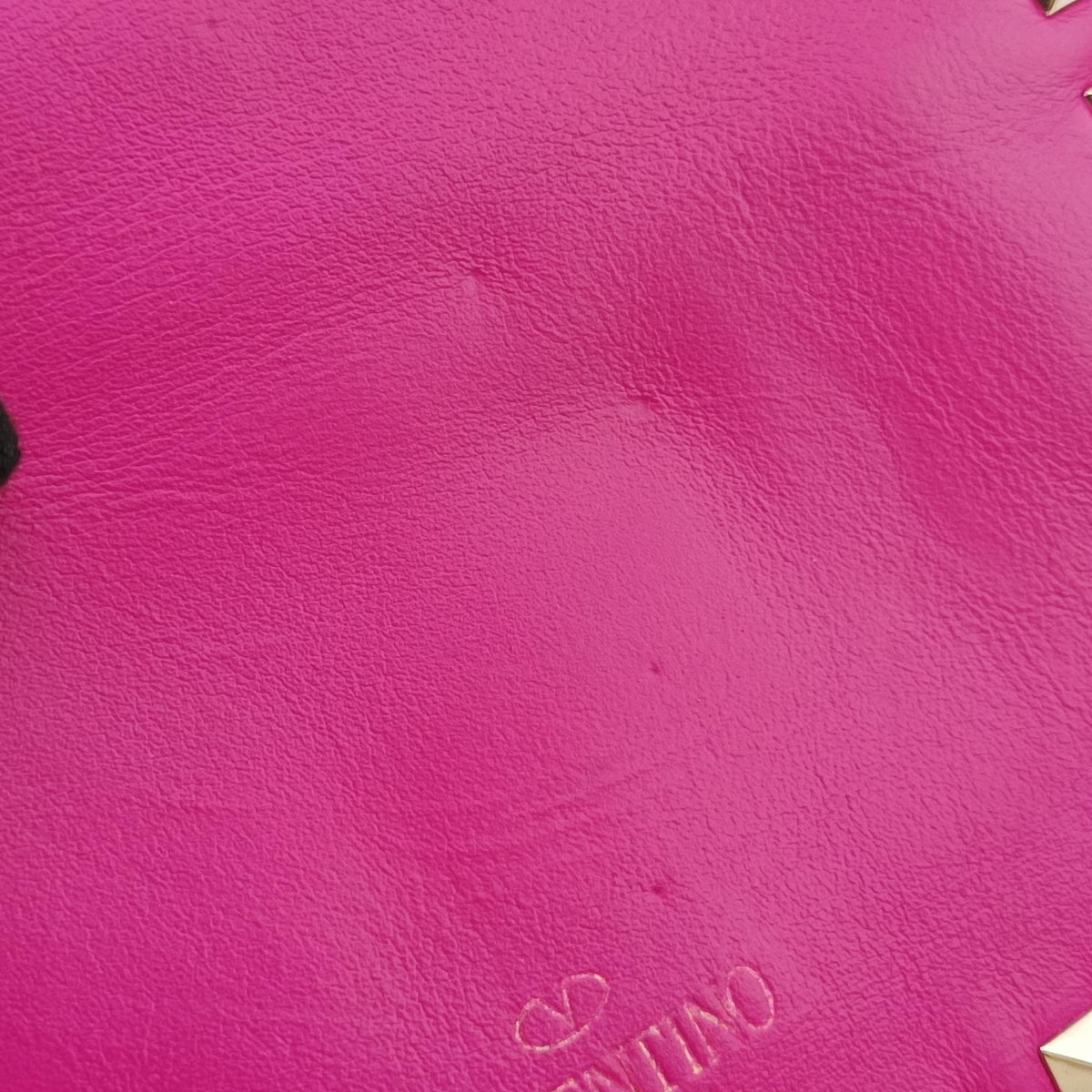 Pre-owned Valentino Rockstud purple Leather  shoulderbag | stylenewstar