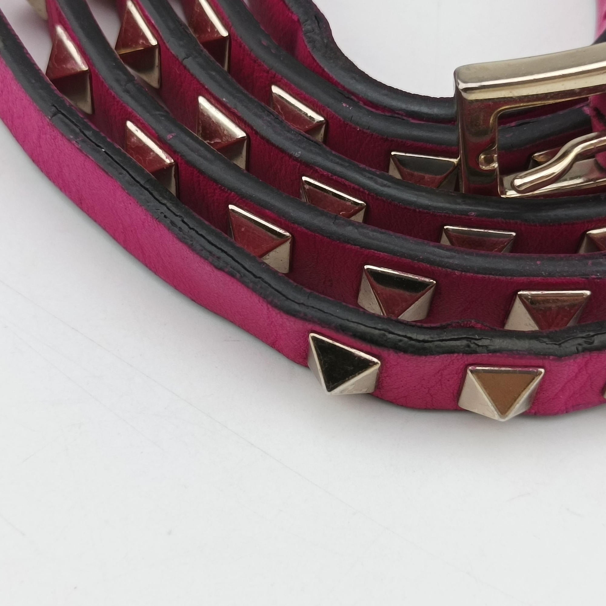 Pre-owned Valentino Rockstud purple Leather  shoulderbag | stylenewstar
