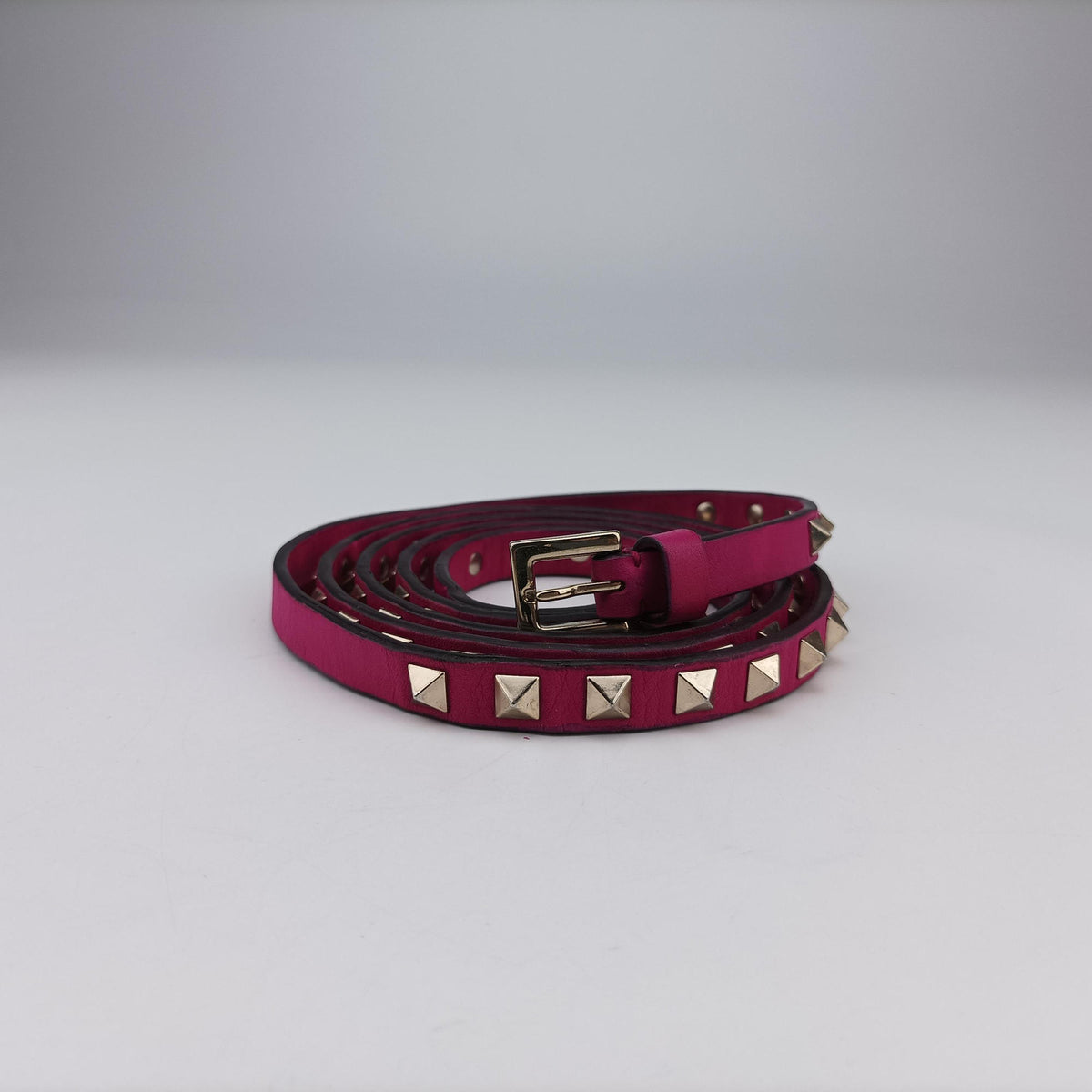 Pre-owned Valentino Rockstud purple Leather  shoulderbag | stylenewstar