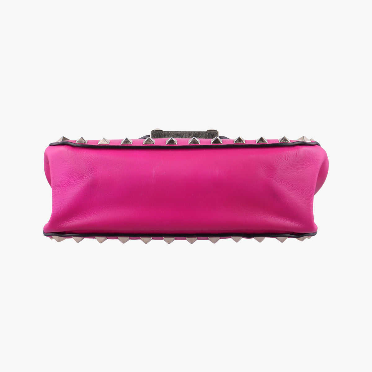 Pre-owned Valentino Rockstud purple Leather  shoulderbag | stylenewstar