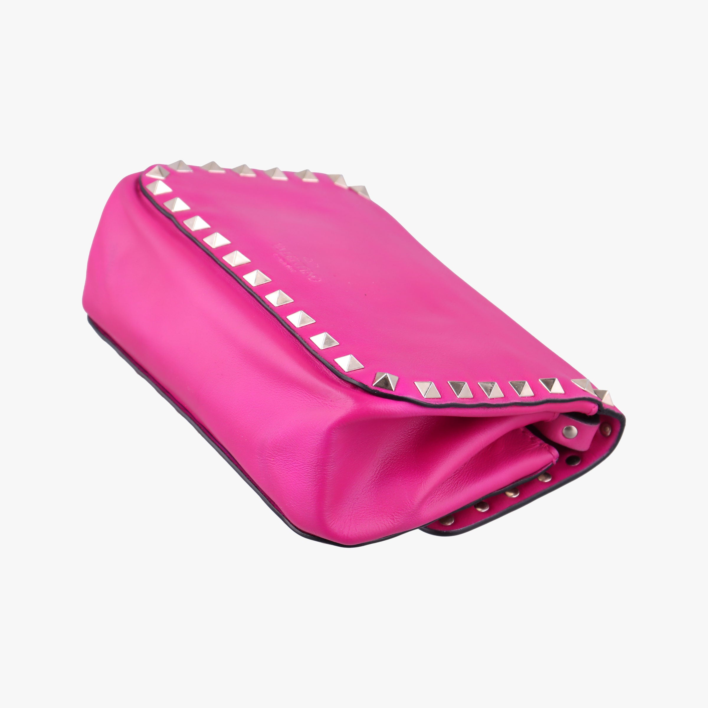 Pre-owned Valentino Rockstud purple Leather  shoulderbag | stylenewstar