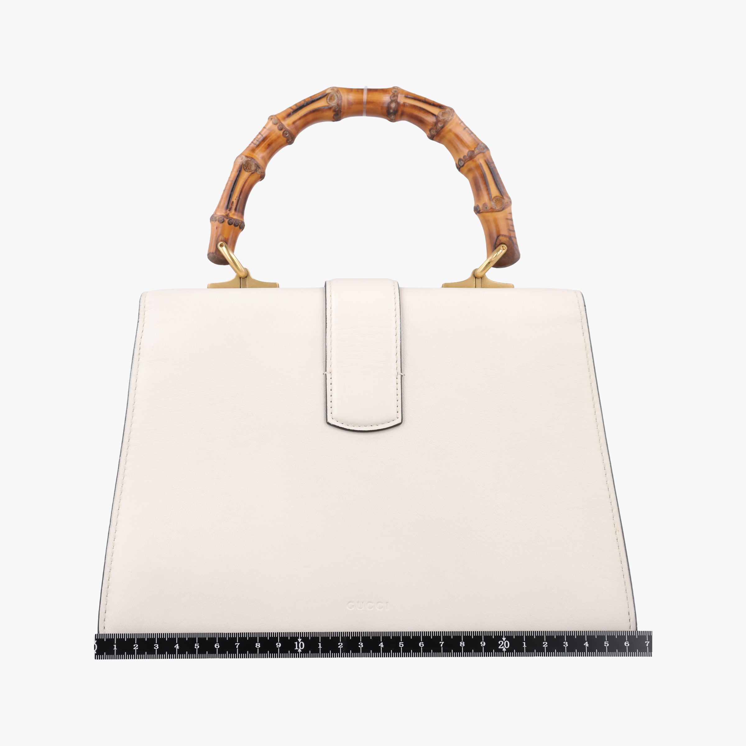 Secondhand Gucci Dionysus Bamboo White×navy×red Leather 448075 handbag | stylenewstar