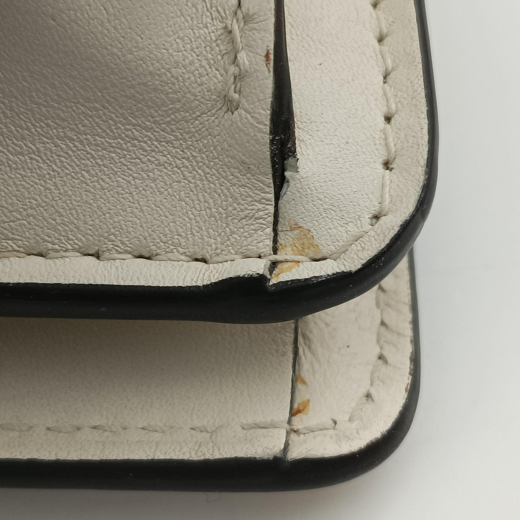 Secondhand Gucci Dionysus Bamboo White×navy×red Leather 448075 handbag | stylenewstar