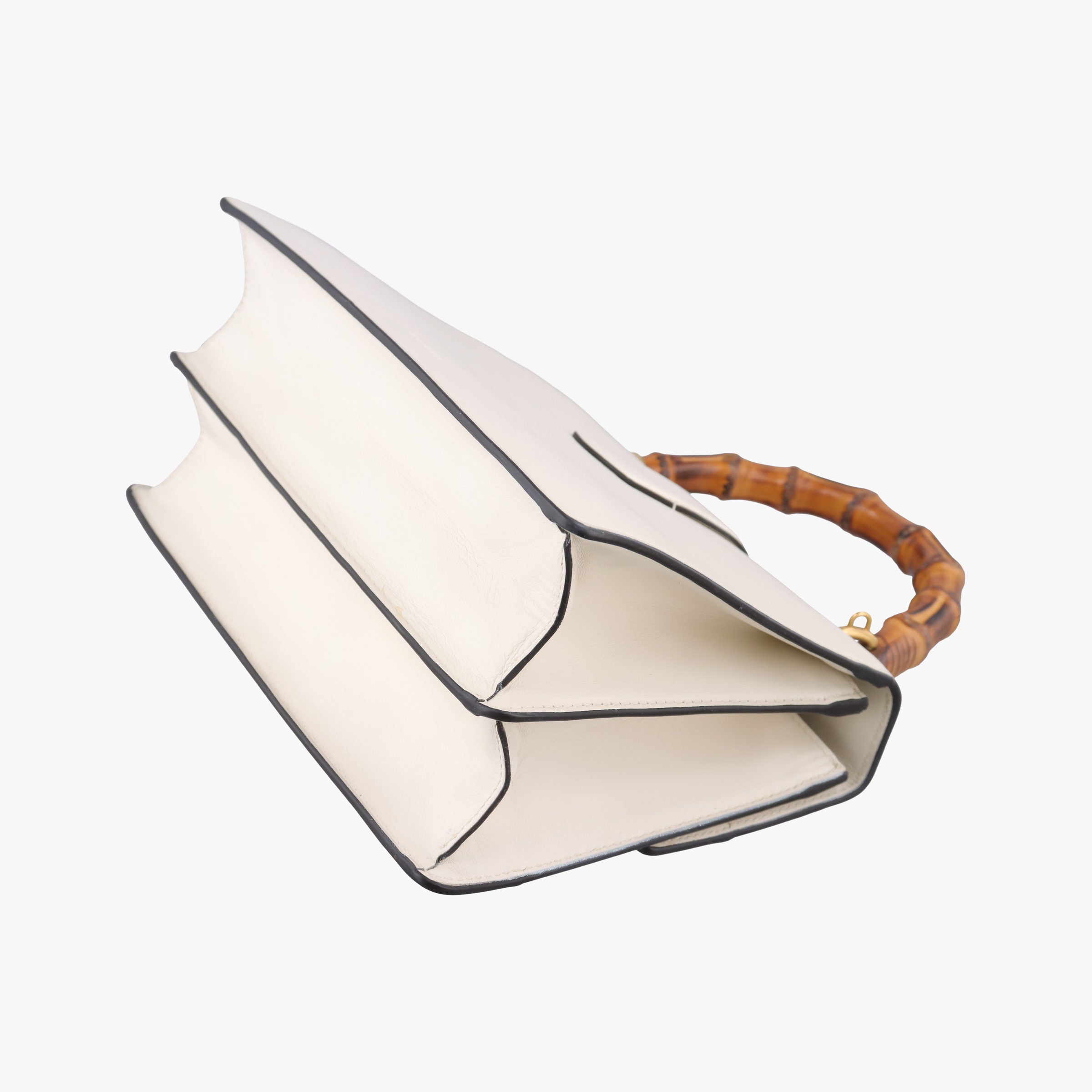 Secondhand Gucci Dionysus Bamboo White×navy×red Leather 448075 handbag | stylenewstar