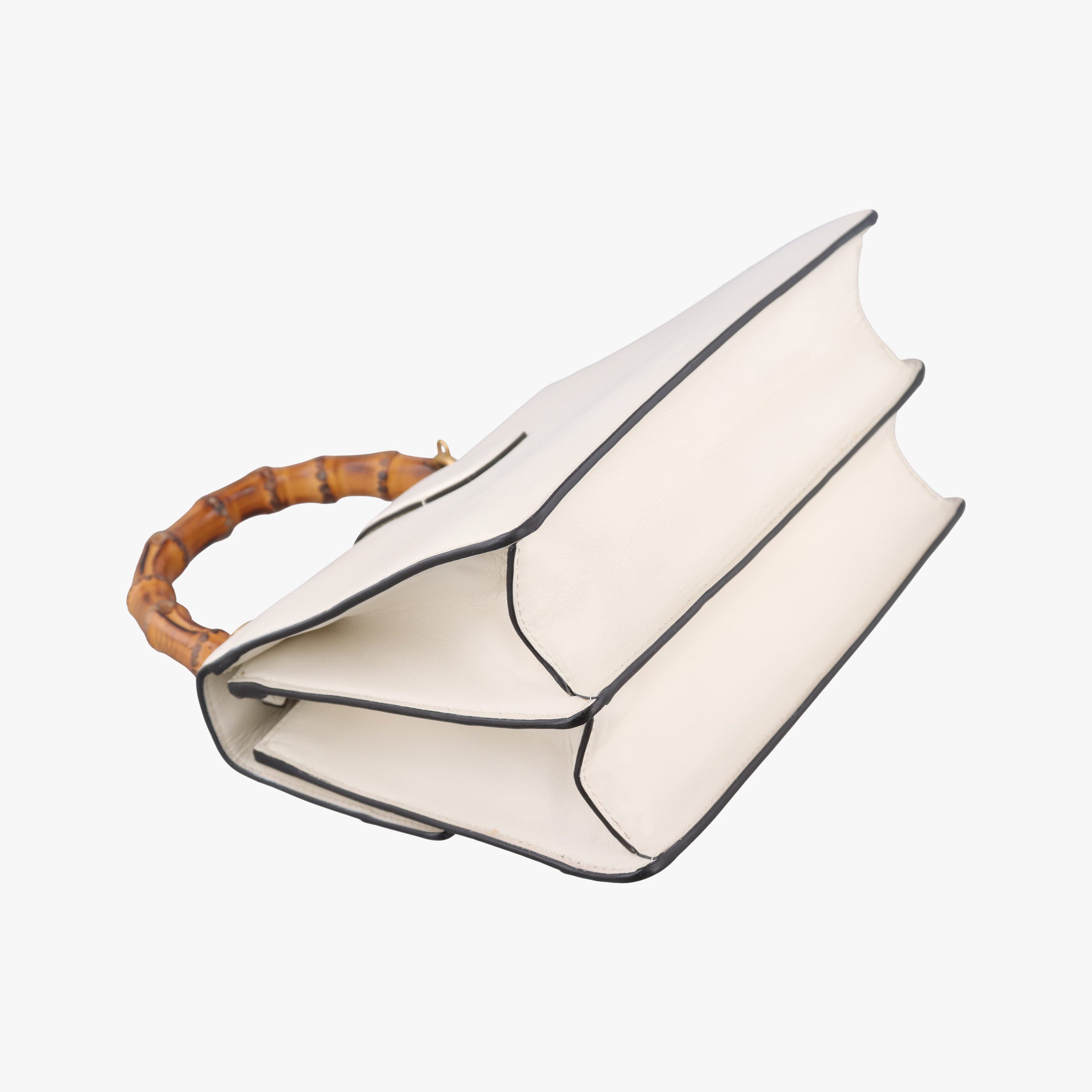 Secondhand Gucci Dionysus Bamboo White×navy×red Leather 448075 handbag | stylenewstar
