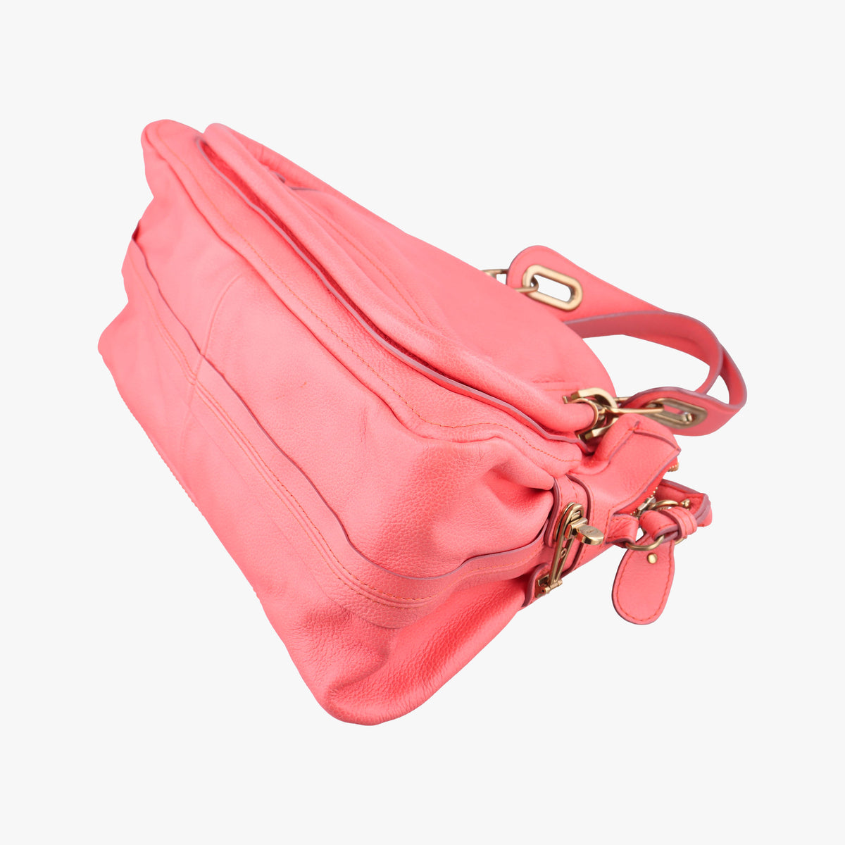 Pre-owned Chloe Paraty Pink Leather  shoulderbag | stylenewstar