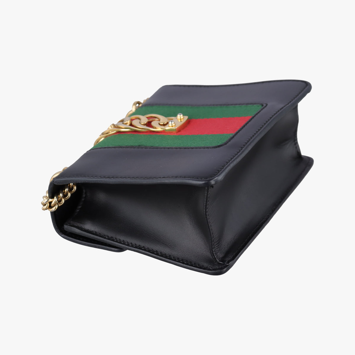 Vintage Gucci Sylvie Black×red×green Leather 431666 shoulderbag | stylenewstar