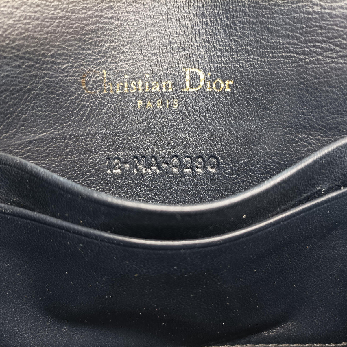 Pre-owned Christian Dior Saddle Navy×Gray Jacquard x Leather  shoulderbag | stylenewstar