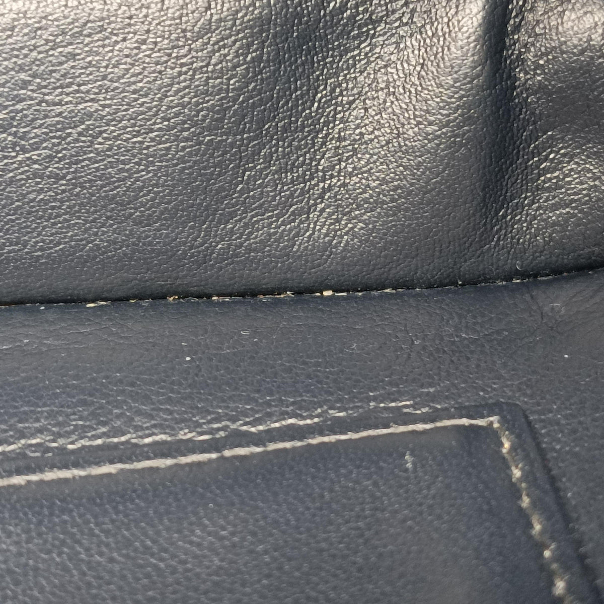 Pre-owned Christian Dior Saddle Navy×Gray Jacquard x Leather  shoulderbag | stylenewstar