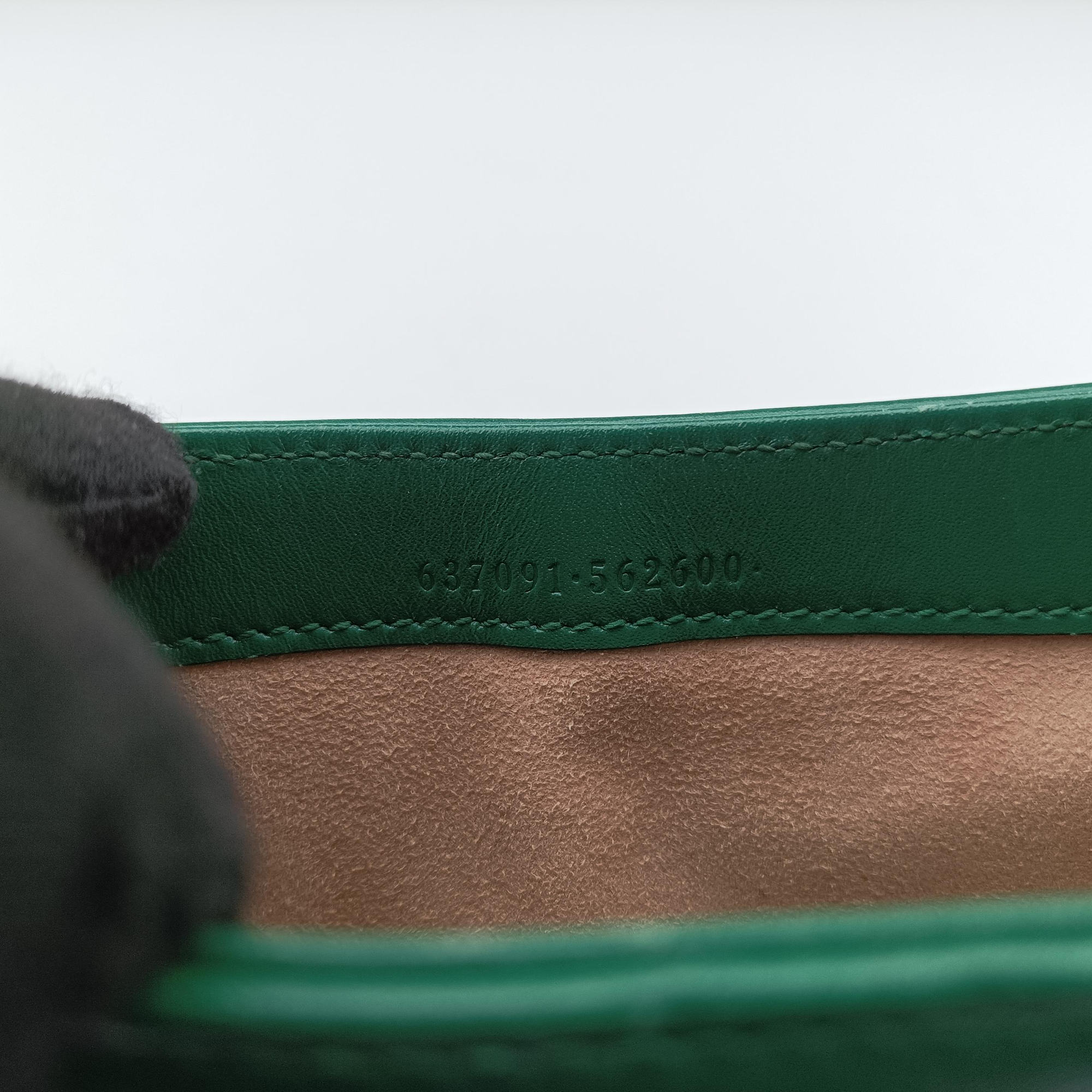 Secondhand Gucci JACKIE 1961 Green Leather 637091 shoulderbag | stylenewstar