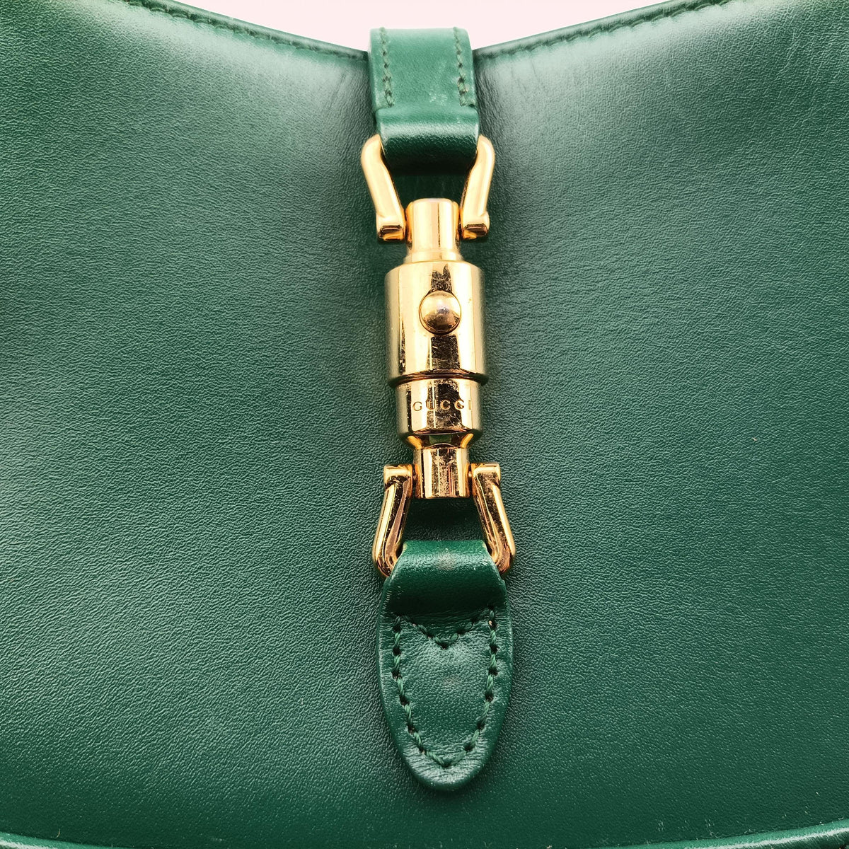 Secondhand Gucci JACKIE 1961 Green Leather 637091 shoulderbag | stylenewstar