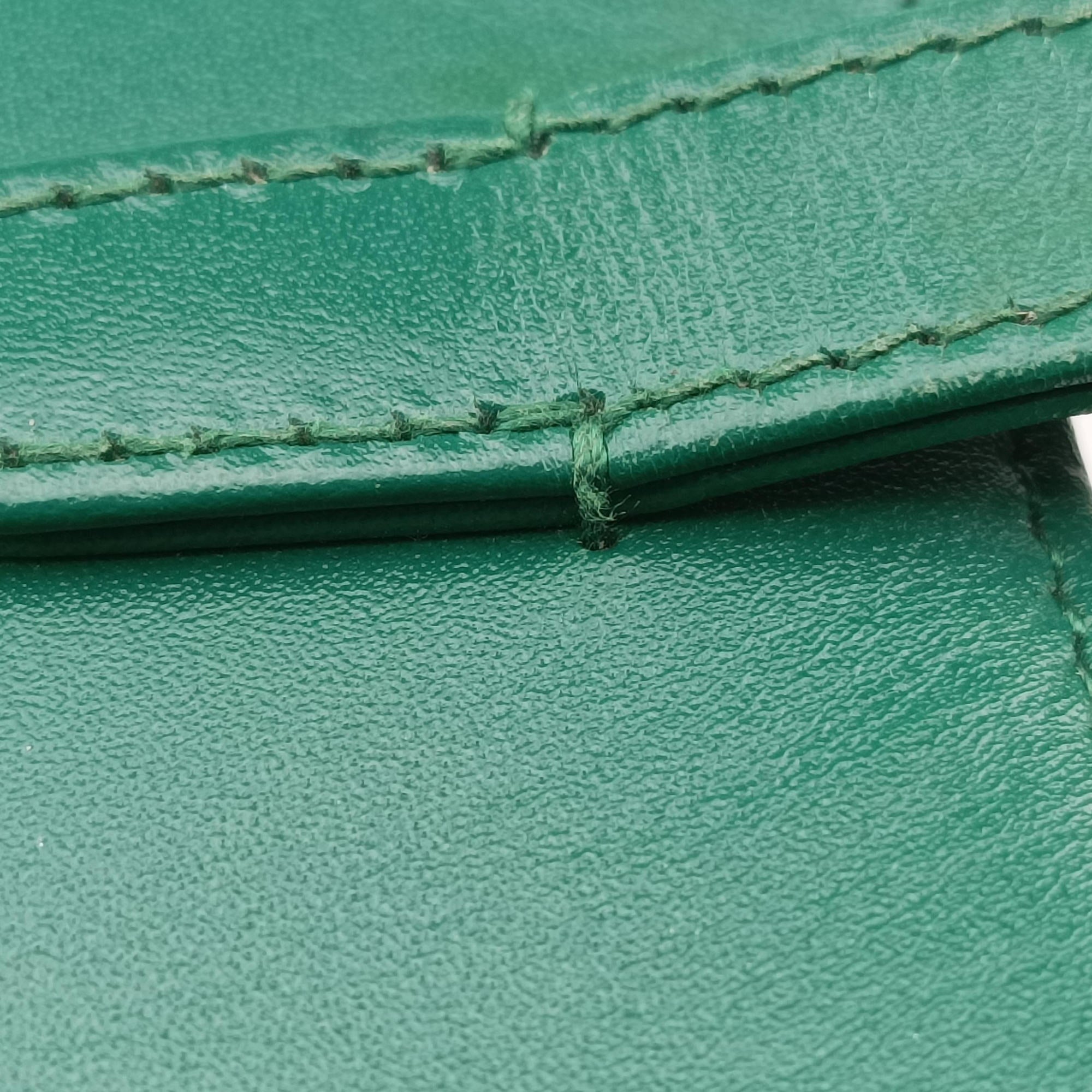 Secondhand Gucci JACKIE 1961 Green Leather 637091 shoulderbag | stylenewstar