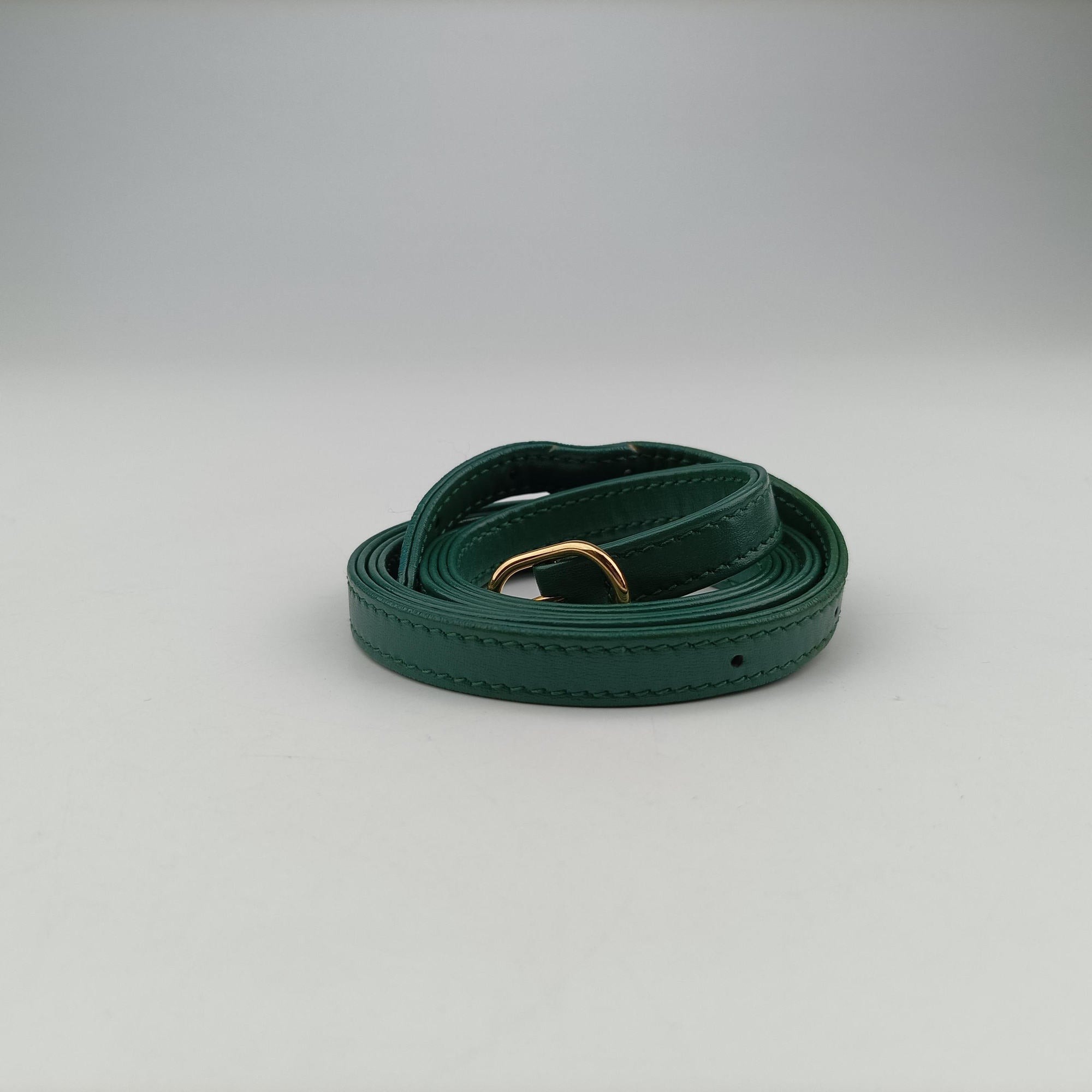 Secondhand Gucci JACKIE 1961 Green Leather 637091 shoulderbag | stylenewstar