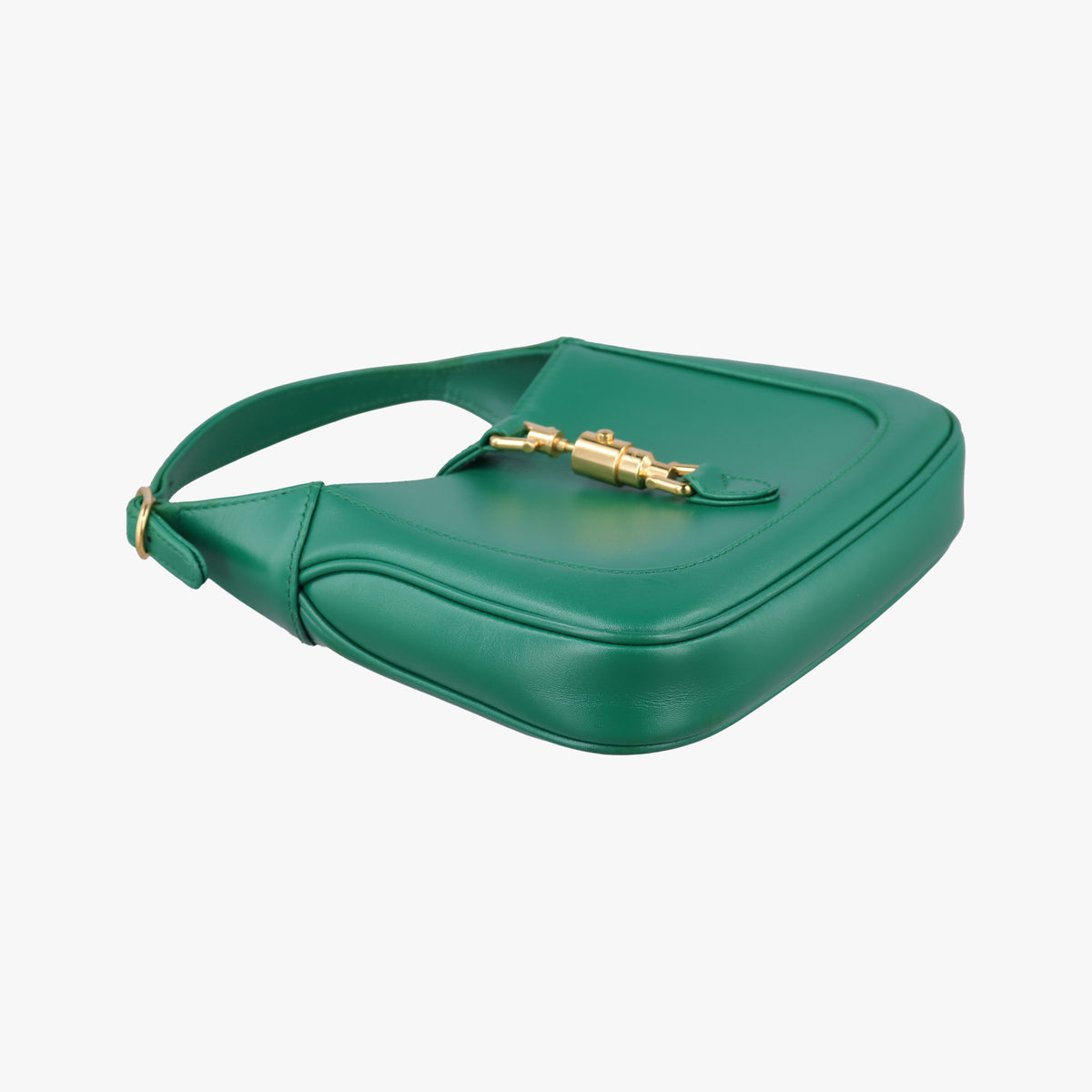 Secondhand Gucci JACKIE 1961 Green Leather 637091 shoulderbag | stylenewstar